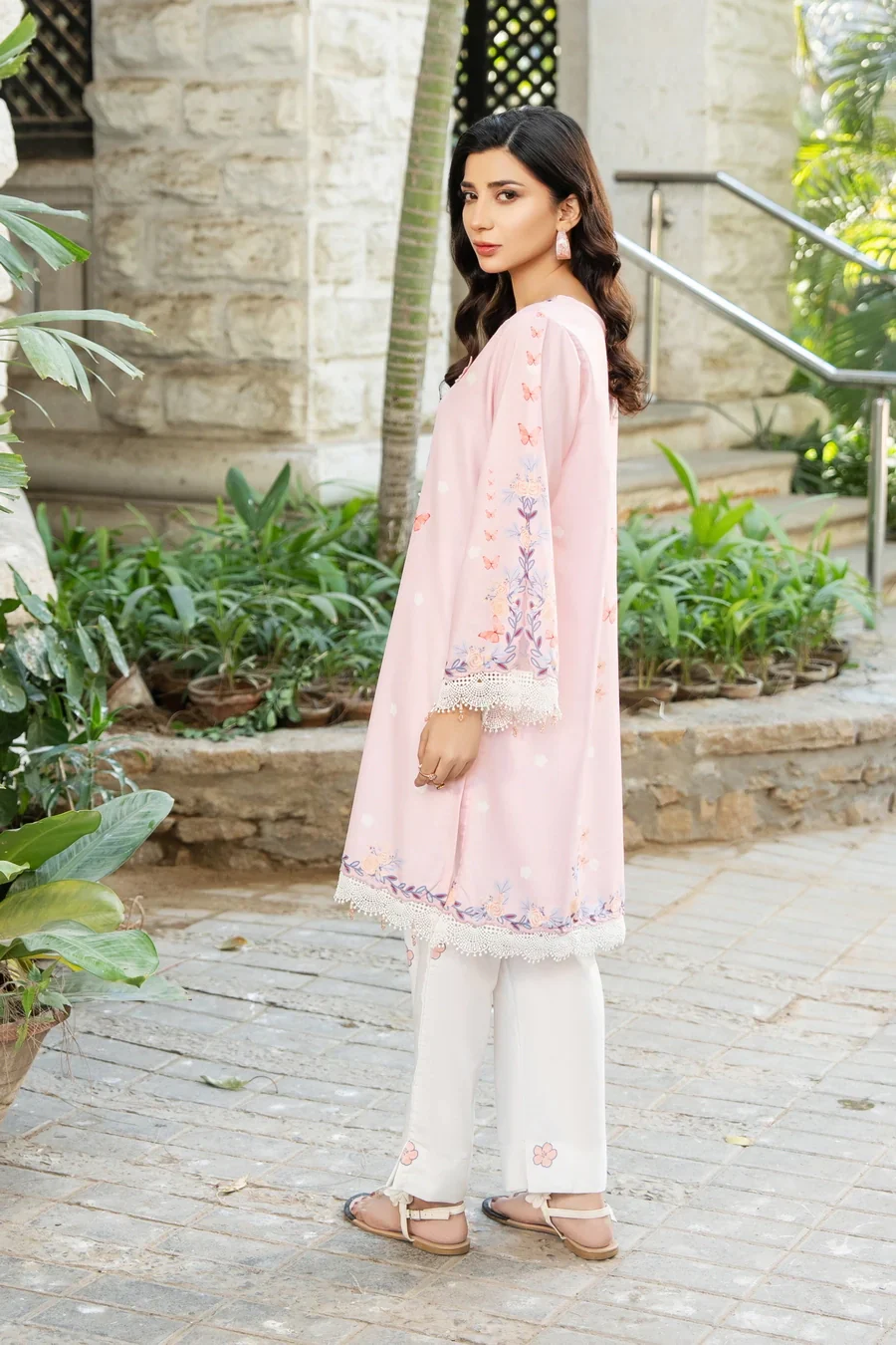 Dhaga Stitched 2 Piece Spring Summer Suit-Blushe - Image 9