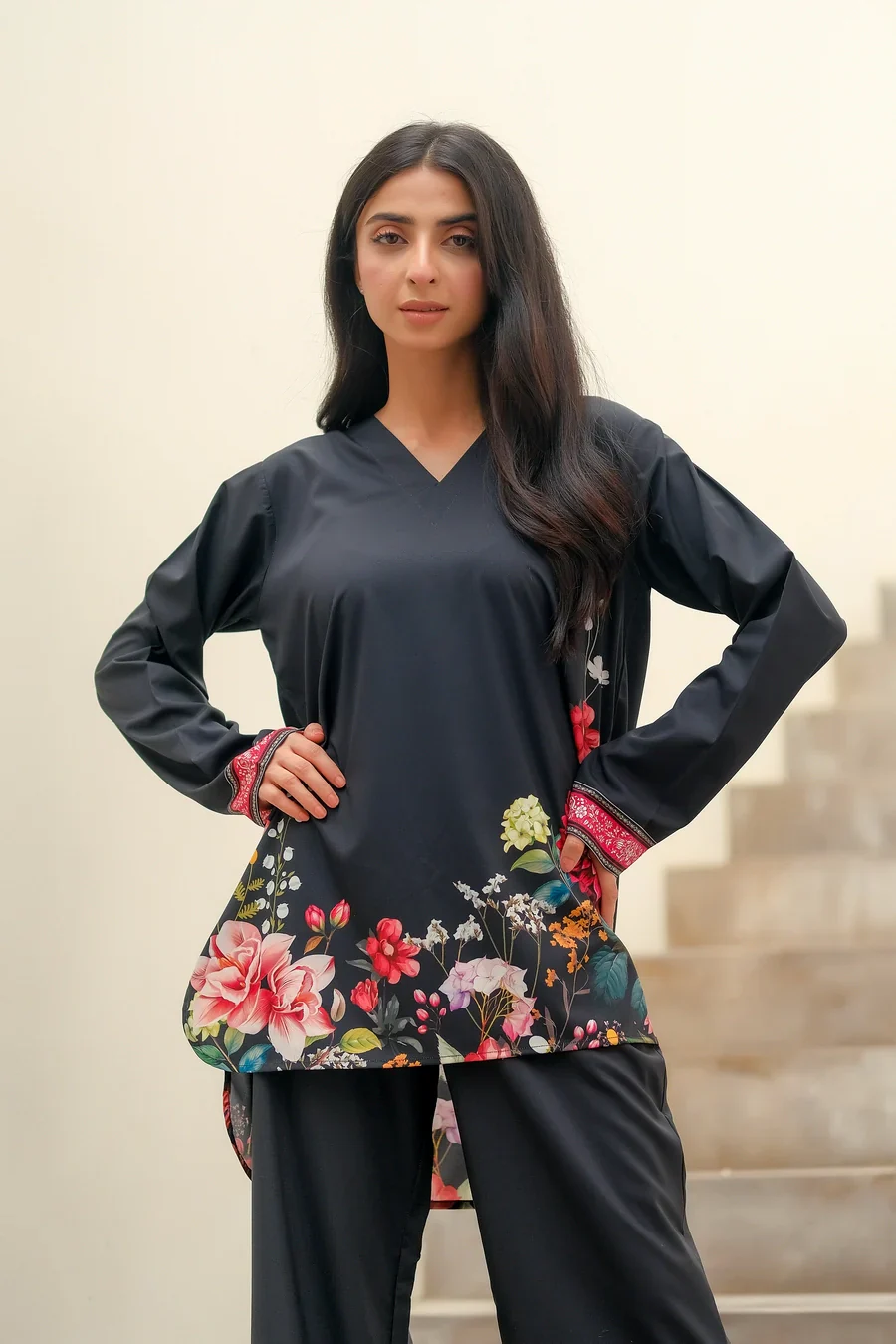 Dhaga Stitched 2 Piece Summer Suit-Dhalia - Image 6