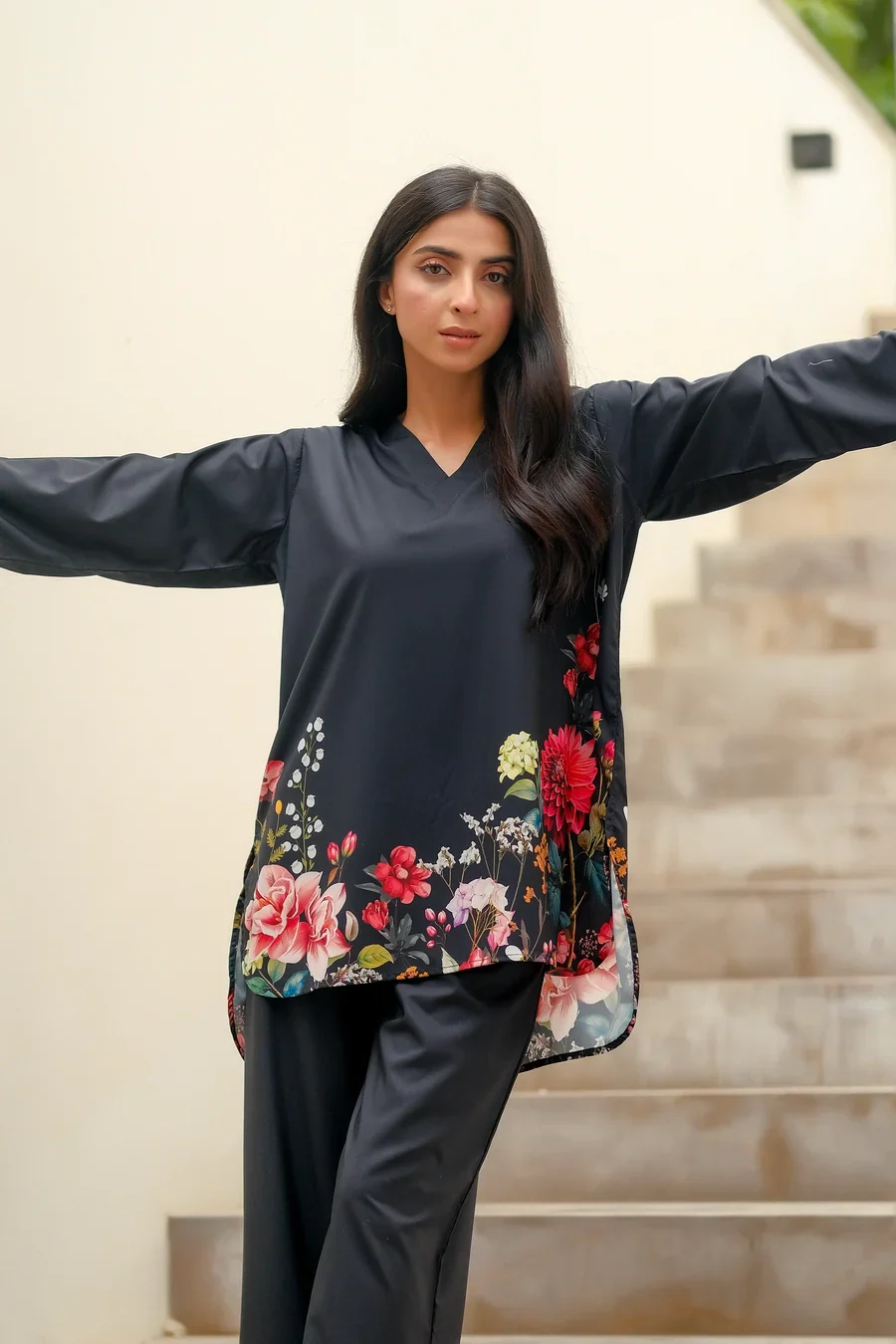 Dhaga Stitched 2 Piece Summer Suit-Dhalia - Image 7
