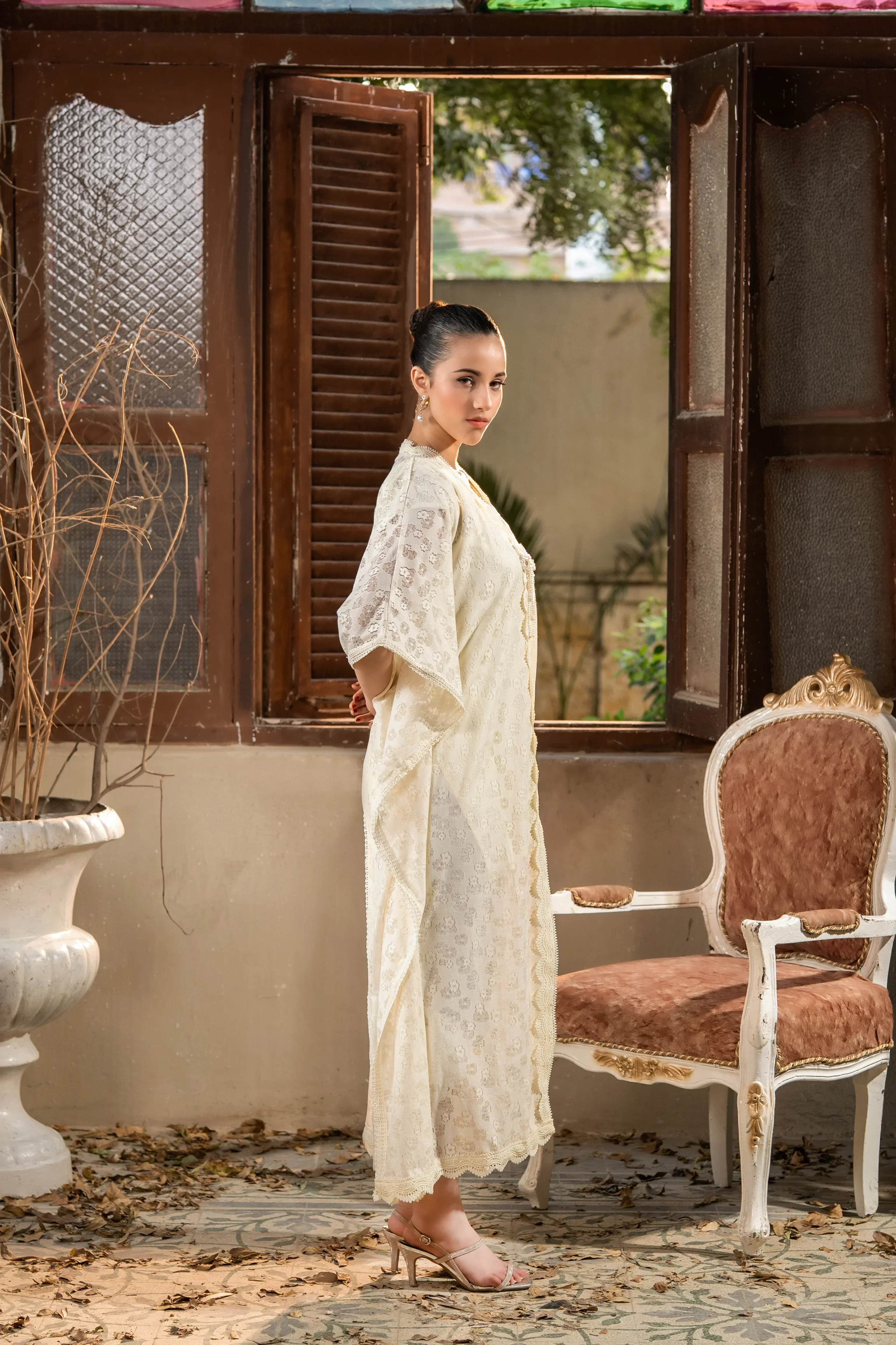 Dhaga Stitched Summer Women Suit-Elysian dawn - Image 5
