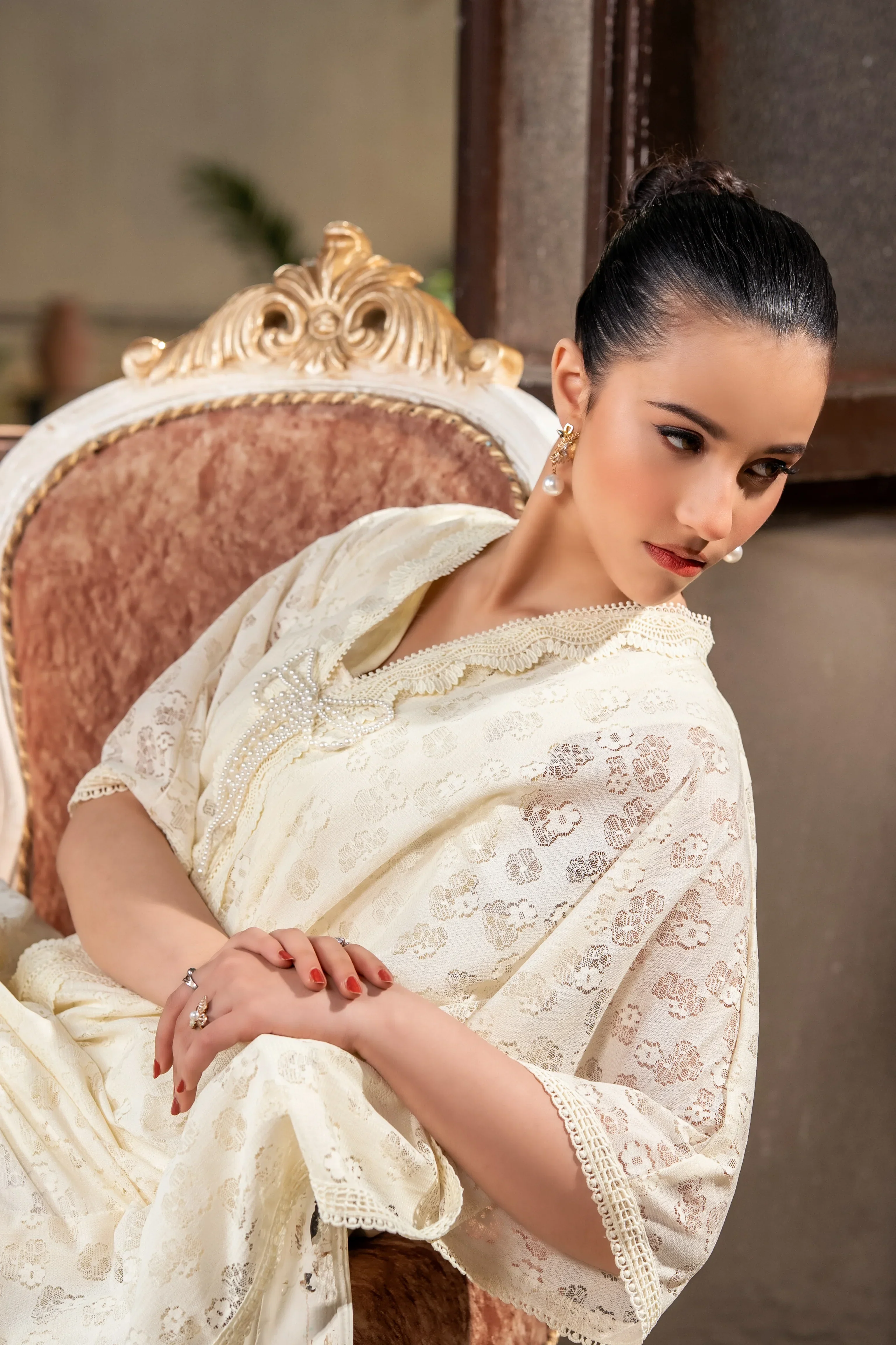 Dhaga Stitched Summer Women Suit-Elysian dawn - Image 7