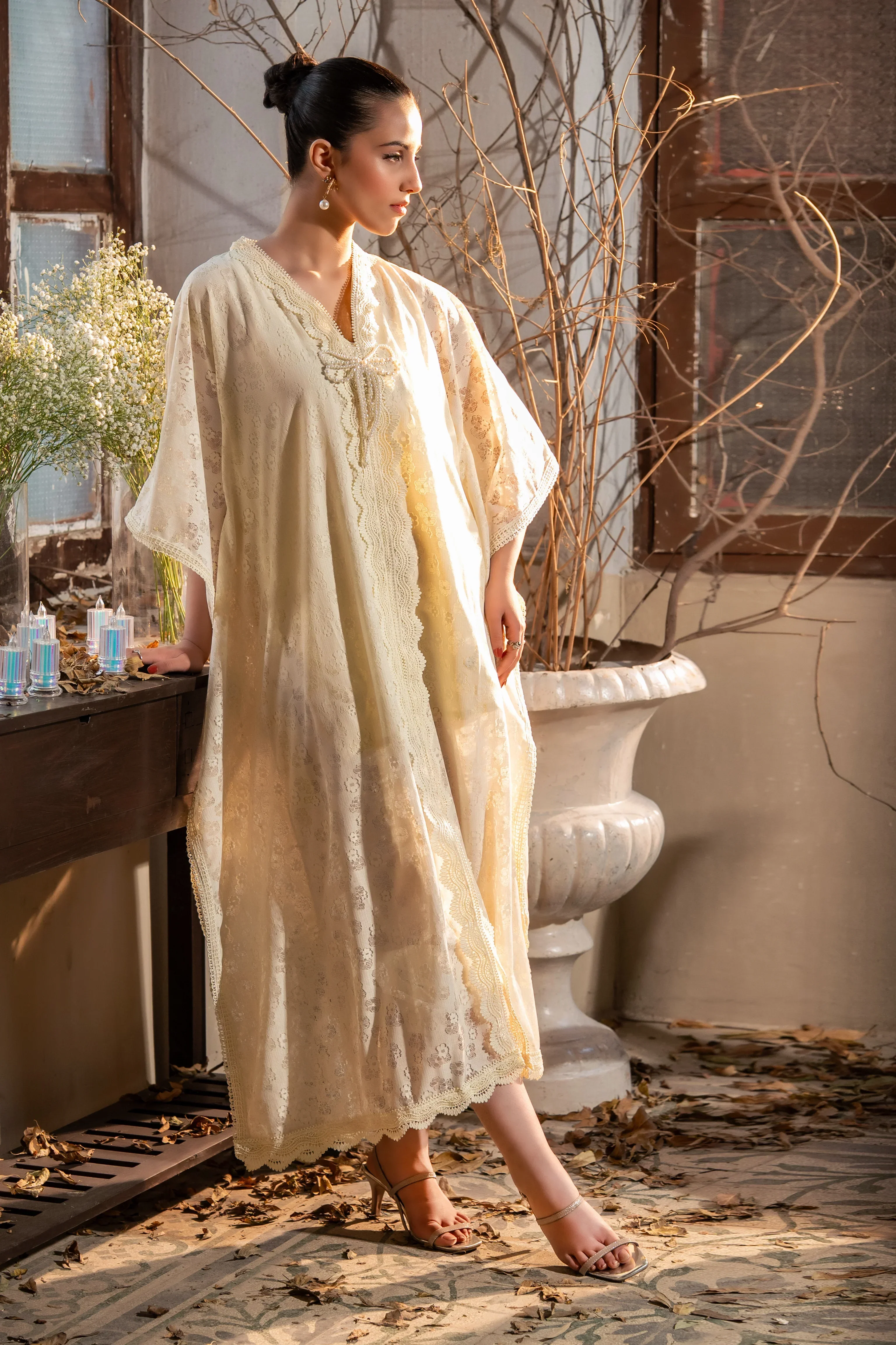 Dhaga Stitched Summer Women Suit-Elysian dawn - Image 8