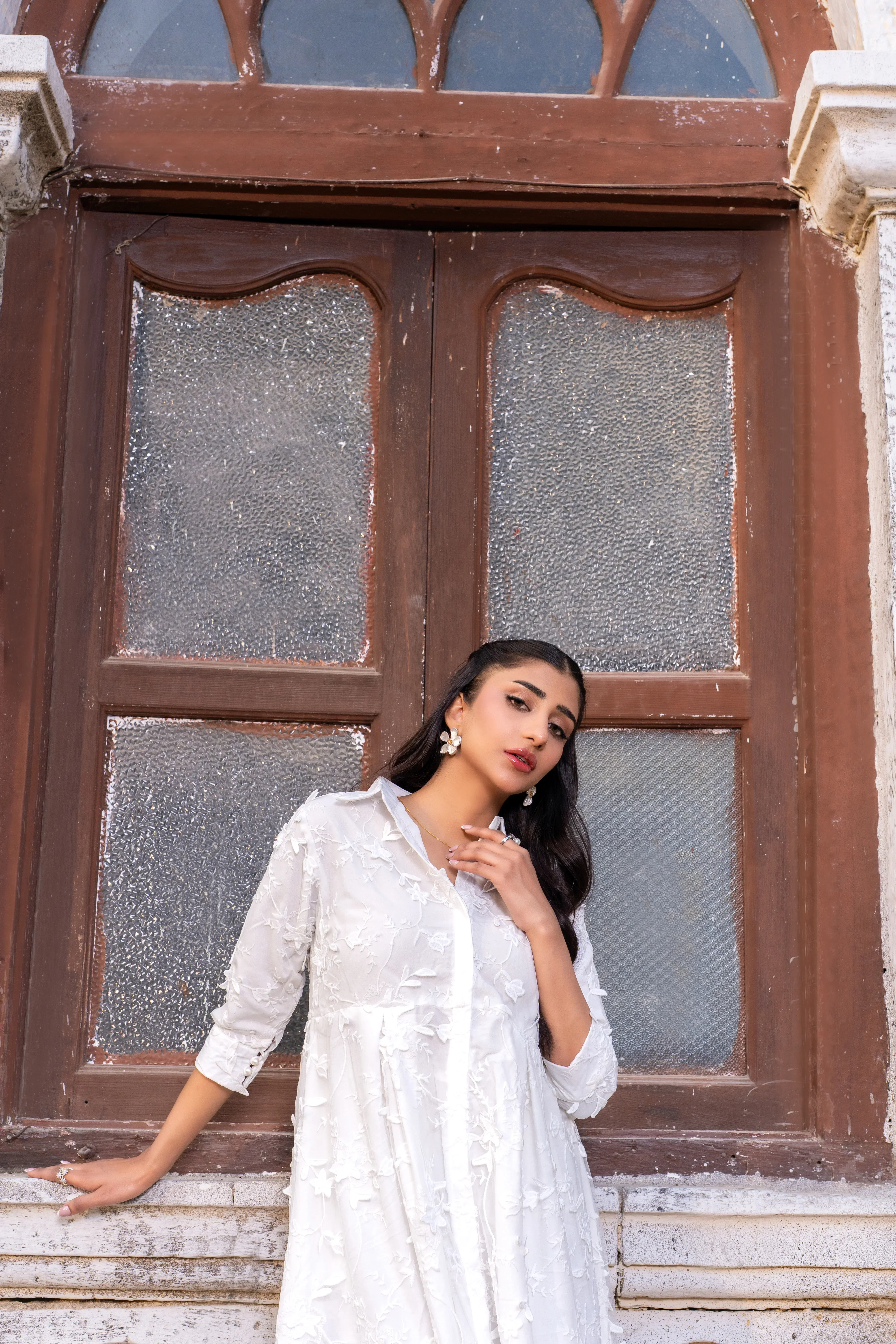 Dhaga Stitched Summer Women Suit-Serene Bloom - Image 7