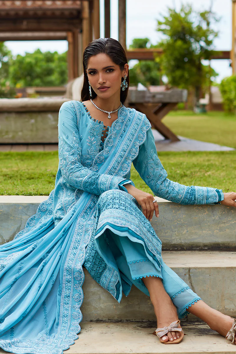 Gulaal Unstitched 3 Piece Luxury Lawn Suit-Dhalia - Image 6