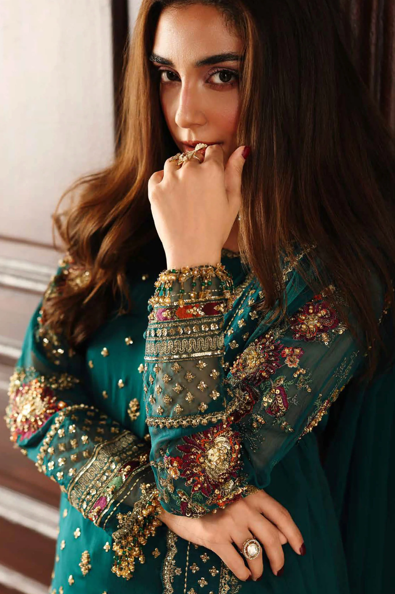 Dastan E Jashan By Charizma Unstitched 3 Piece Chiffon Limited Edition Vol-01 Suit-DJW5-04 - Image 2