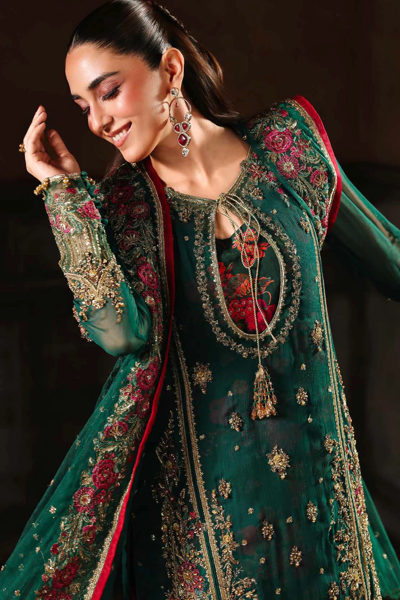Dastan E Jashan By Charizma Unstitched 3 Piece Chiffon Limited Edition Vol-01 Suit-DJW5-06 - Image 2