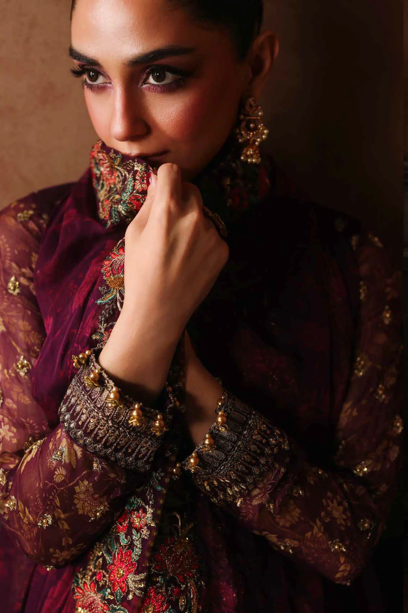 Dastan E Jashan By Charizma Unstitched 3 Piece Chiffon Limited Edition Vol-01 Suit-DJW5-07 - Image 4