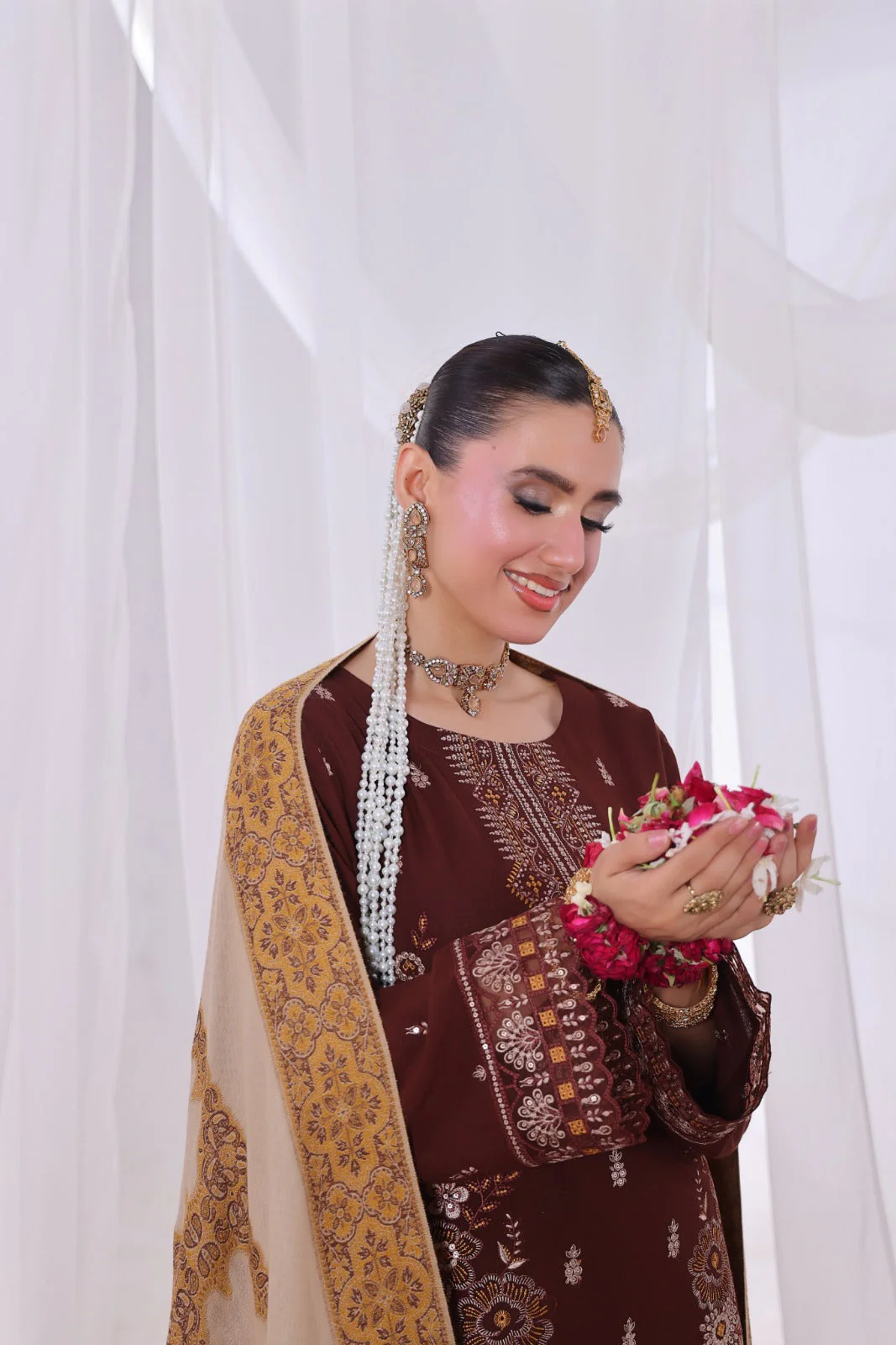 Alif By Dr Haris Unstitched 3 Piece Winter Collection-Alf-001 - Image 4