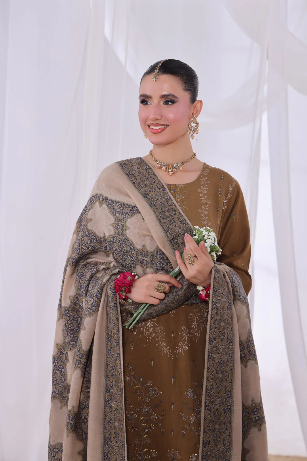 Alif By Dr Haris Unstitched 3 Piece Winter Collection-Alf-003 - Image 3