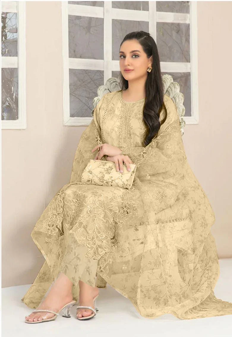 Aylaa By Dr Haris Stitched 3 Piece Fancy Collection-AYL-003 - Image 2