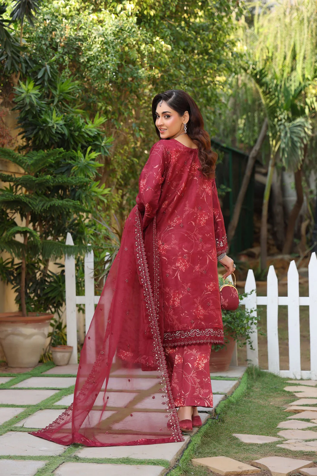Esha Eshaal By Dr Haris Semi Stitched 3 Piece Collection-ESH-005 - Image 2