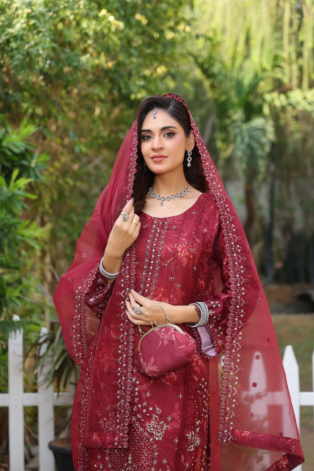 Esha Eshaal By Dr Haris Semi Stitched 3 Piece Collection-ESH-005 - Image 3