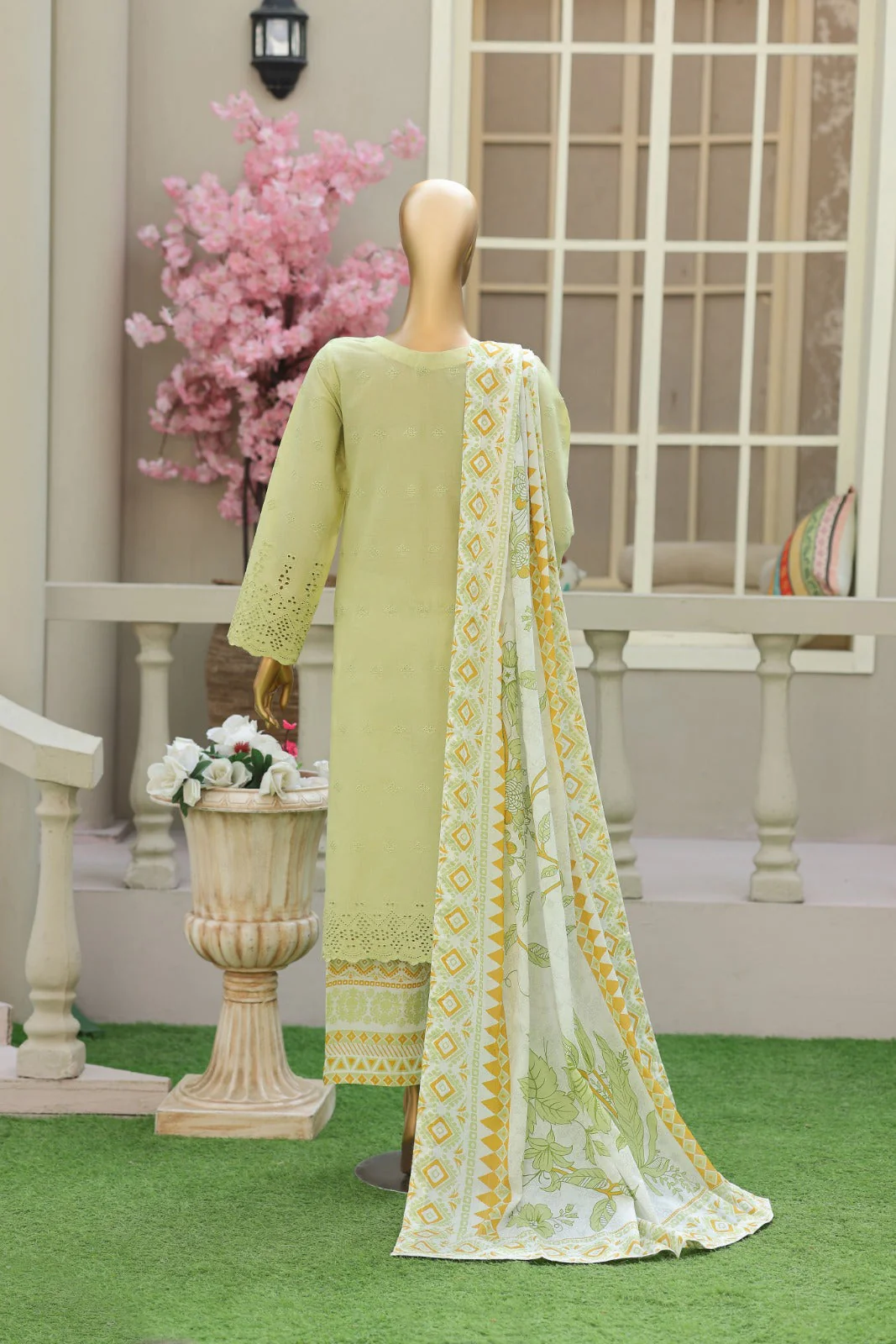 Esra By Dr Haris Unstitched 3 Piece Lawn Suit-ESR-002 - Image 2