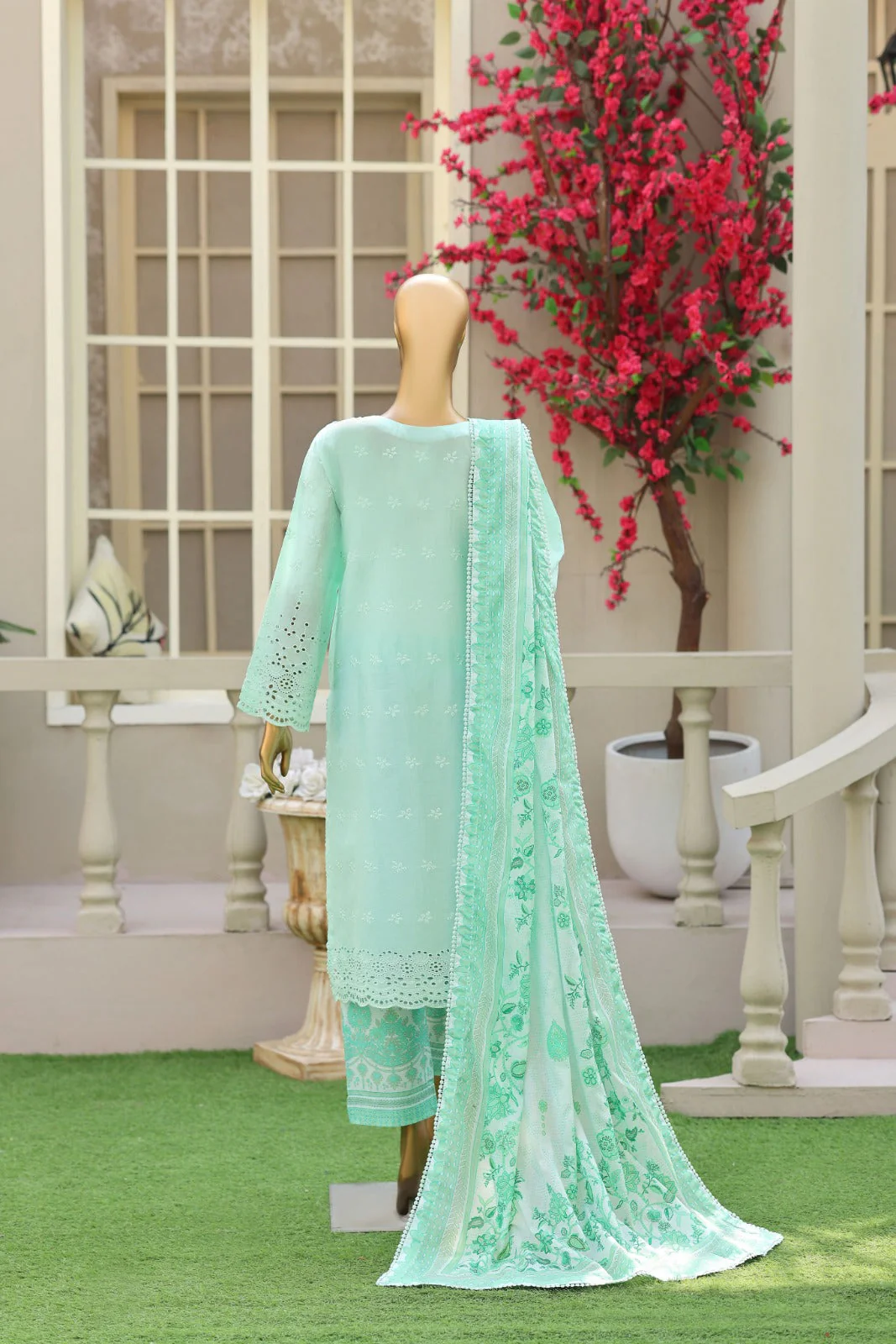 Esra By Dr Haris Unstitched 3 Piece Lawn Suit-ESR-008 - Image 2