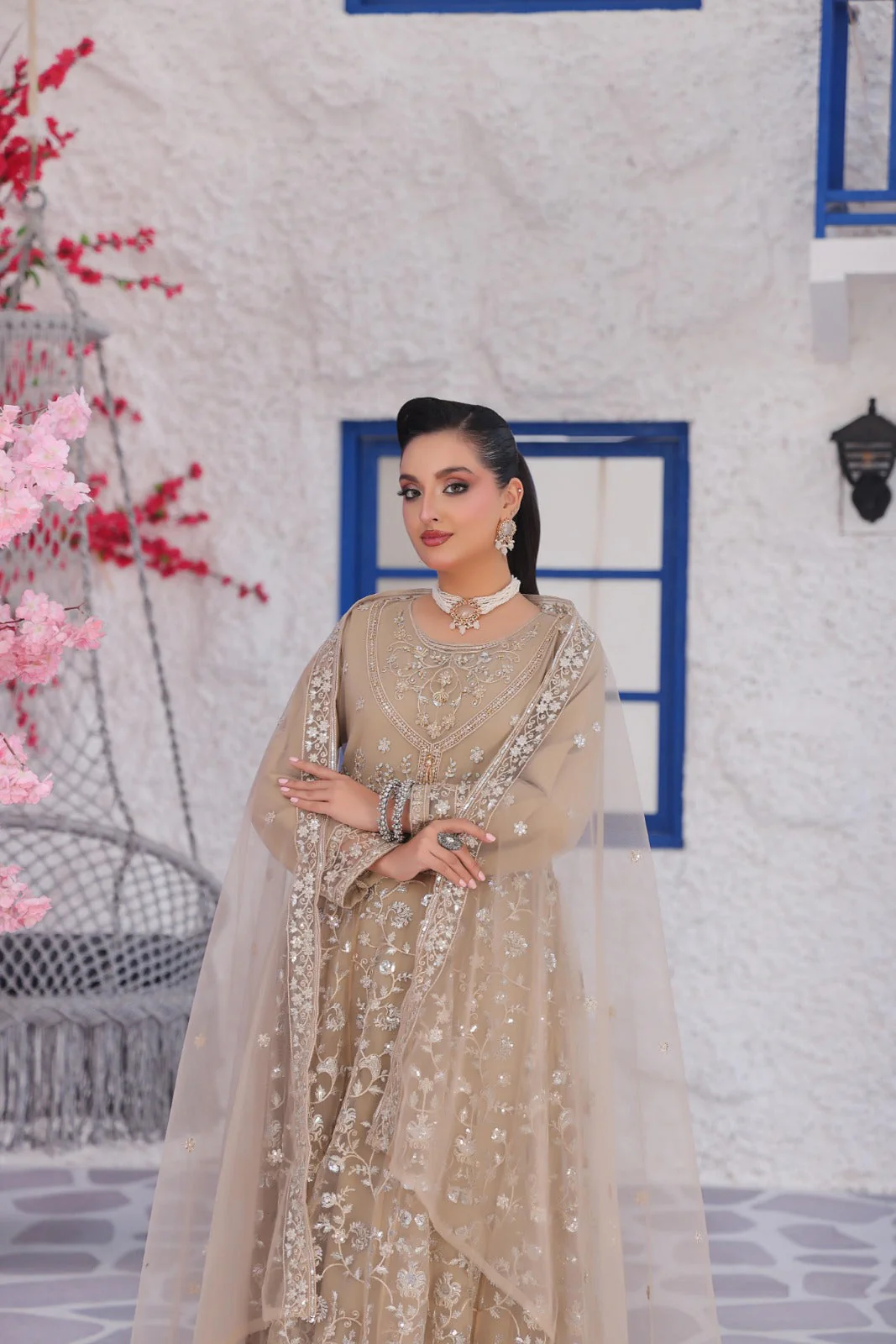 KIKI By Dr Haris Unstitched 3 Piece Fancy Suit-KIK-002 - Image 3
