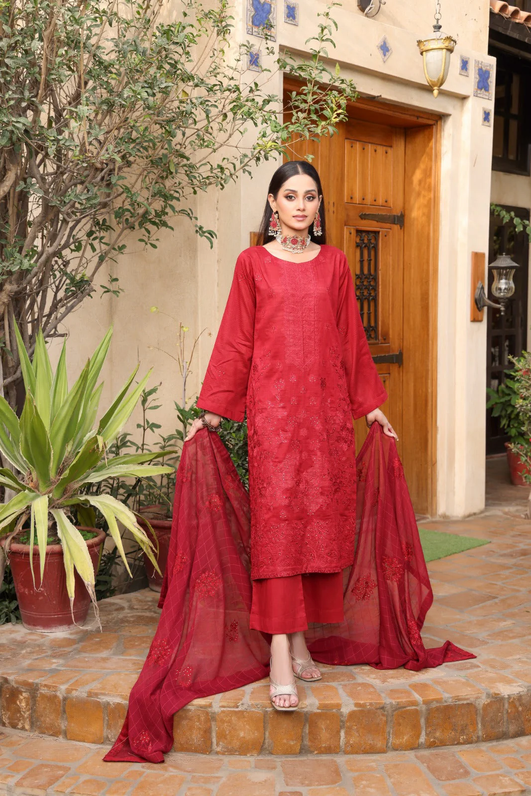 Dr Haris Unstitched 3 Piece Pattens Lawn Suit-PAT-001