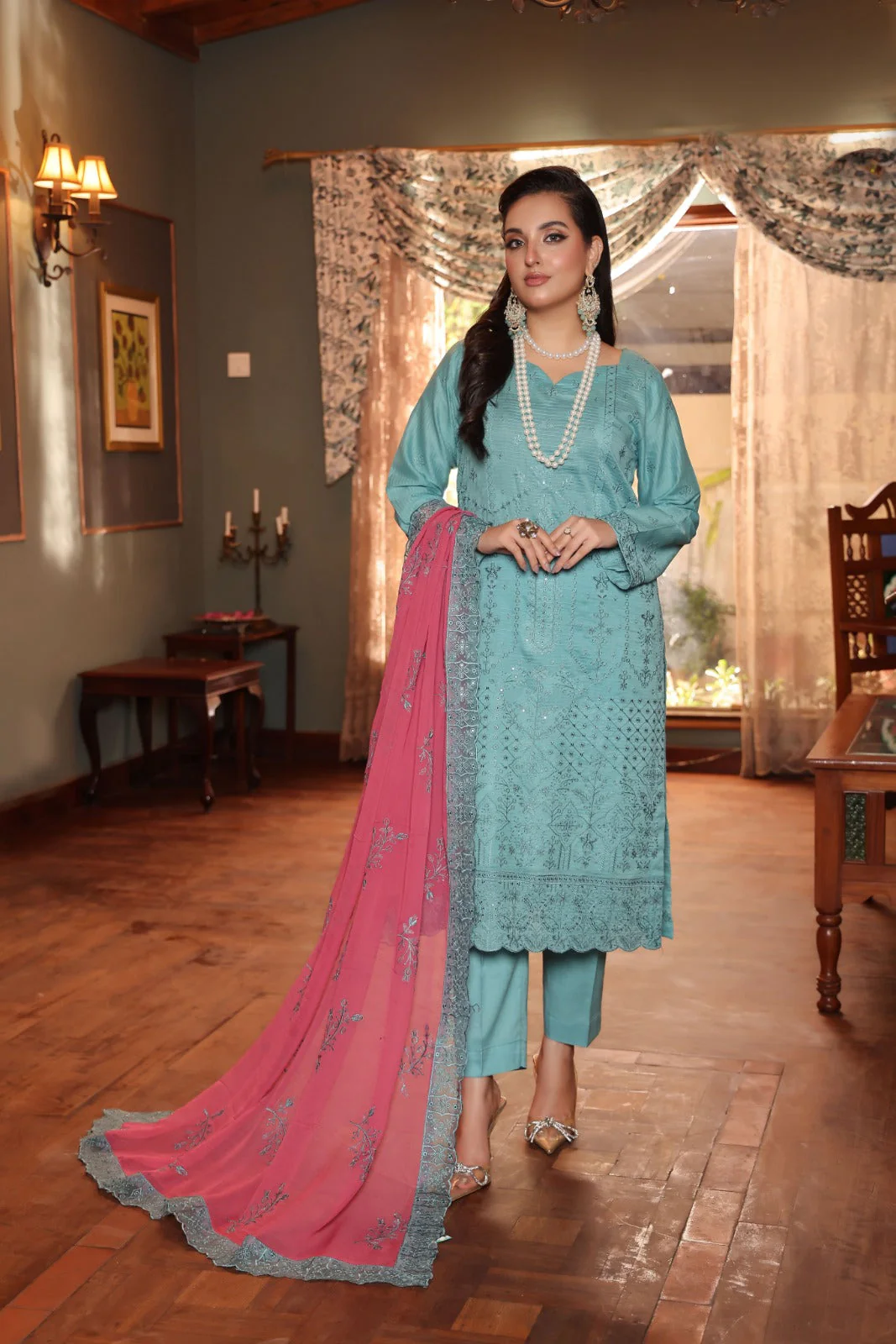 Republic By Dr Haris Unstitched 3 Piece Lawn Suit-REP-005