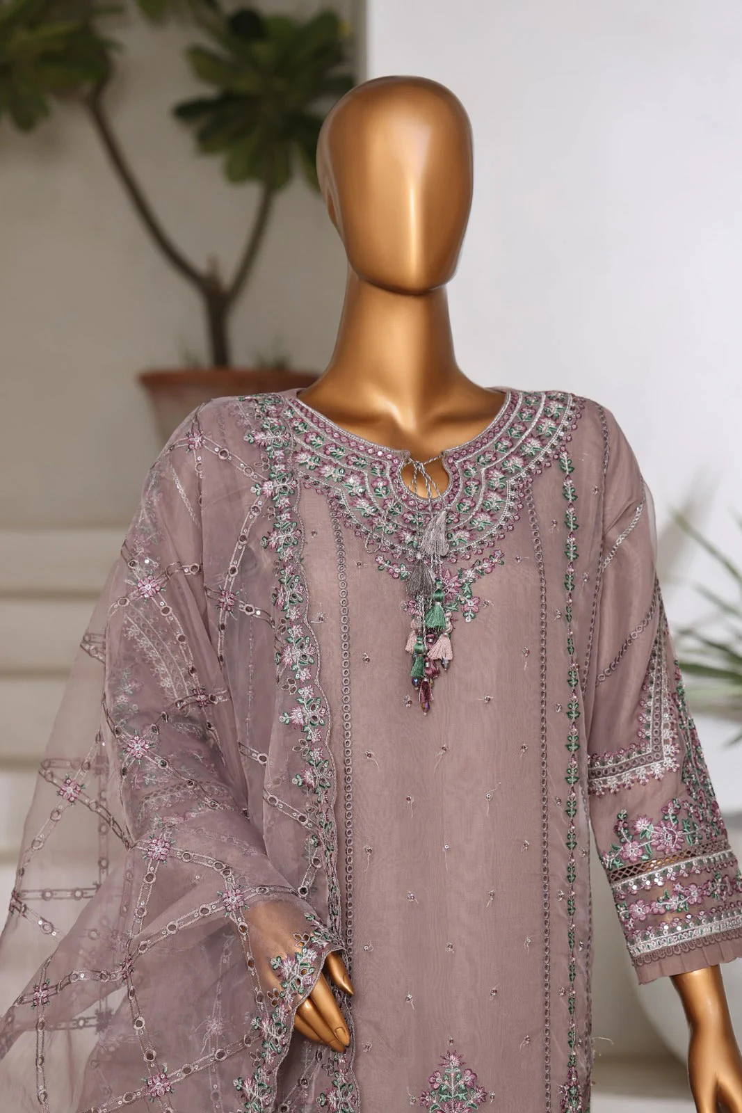 Shehnai By Dr Haris Stitched 3 Piece Formals Collection-Rtw-002 - Image 3