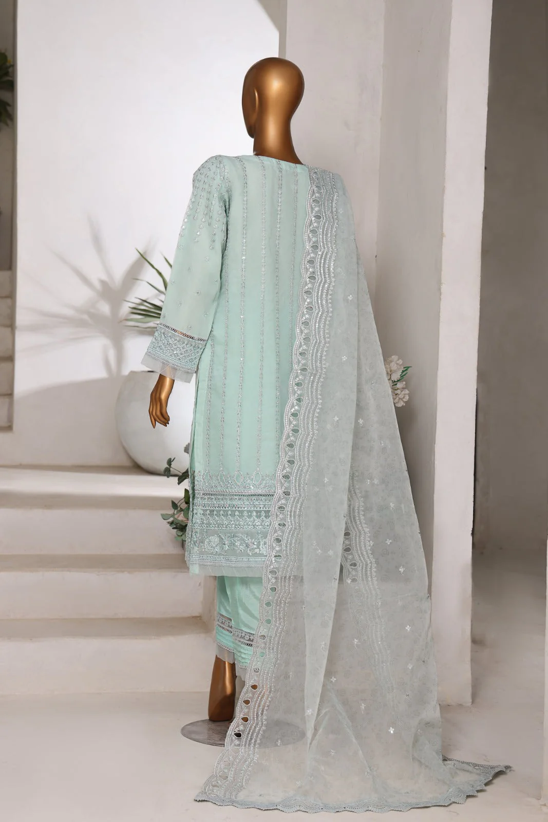 Shehnai By Dr Haris Stitched 3 Piece Formals Collection-Rtw-003 - Image 2