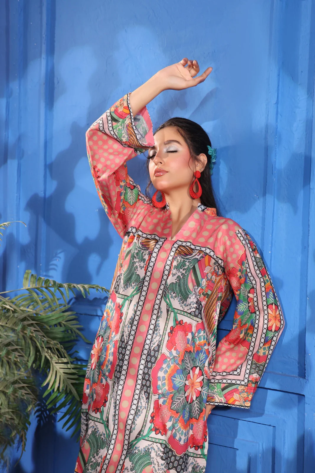 Working Women By Dr Haris Unstitched 2 Piece Lawn Vol-1 Collection-WWD-006 - Image 4