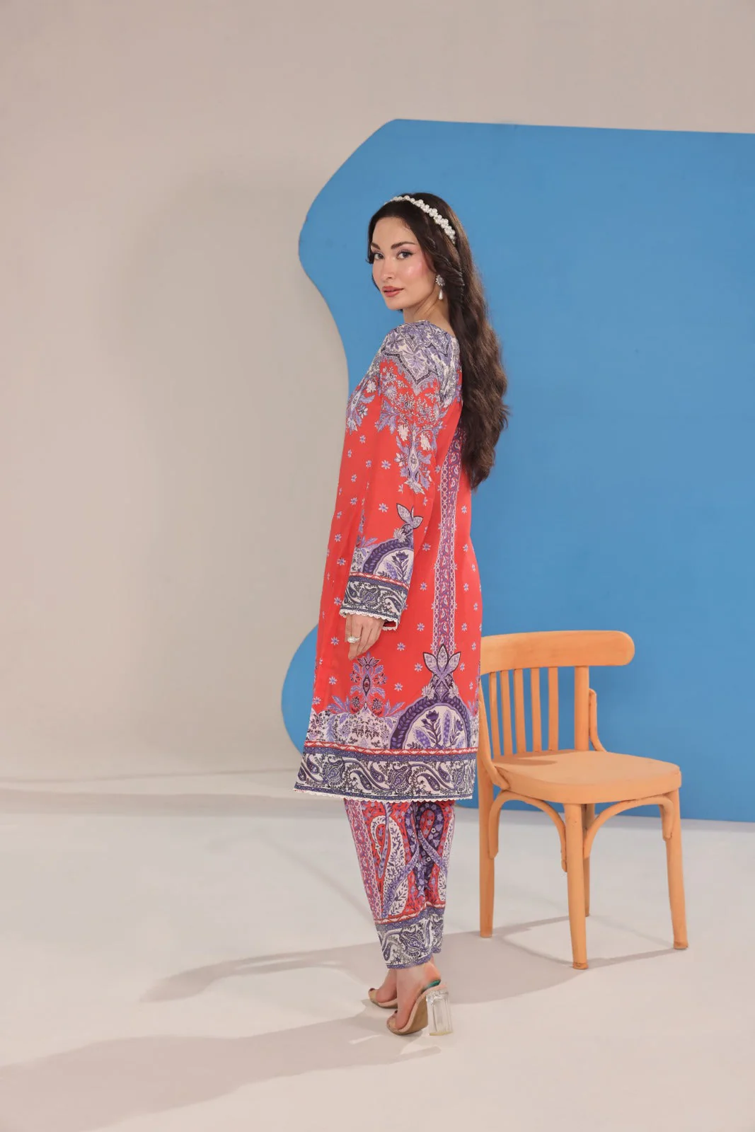 Working Women By Dr Haris Unstitched 2 Piece Vol-03 Collection-Wwd-026 - Image 2