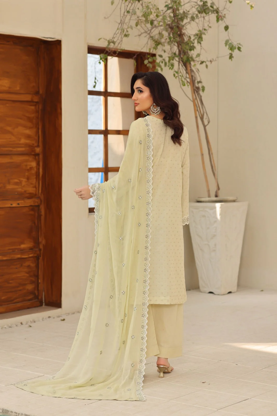 Ziva By Dr Haris Unstitched 3 Piece Lawn Suit-ZIV-003 - Image 2