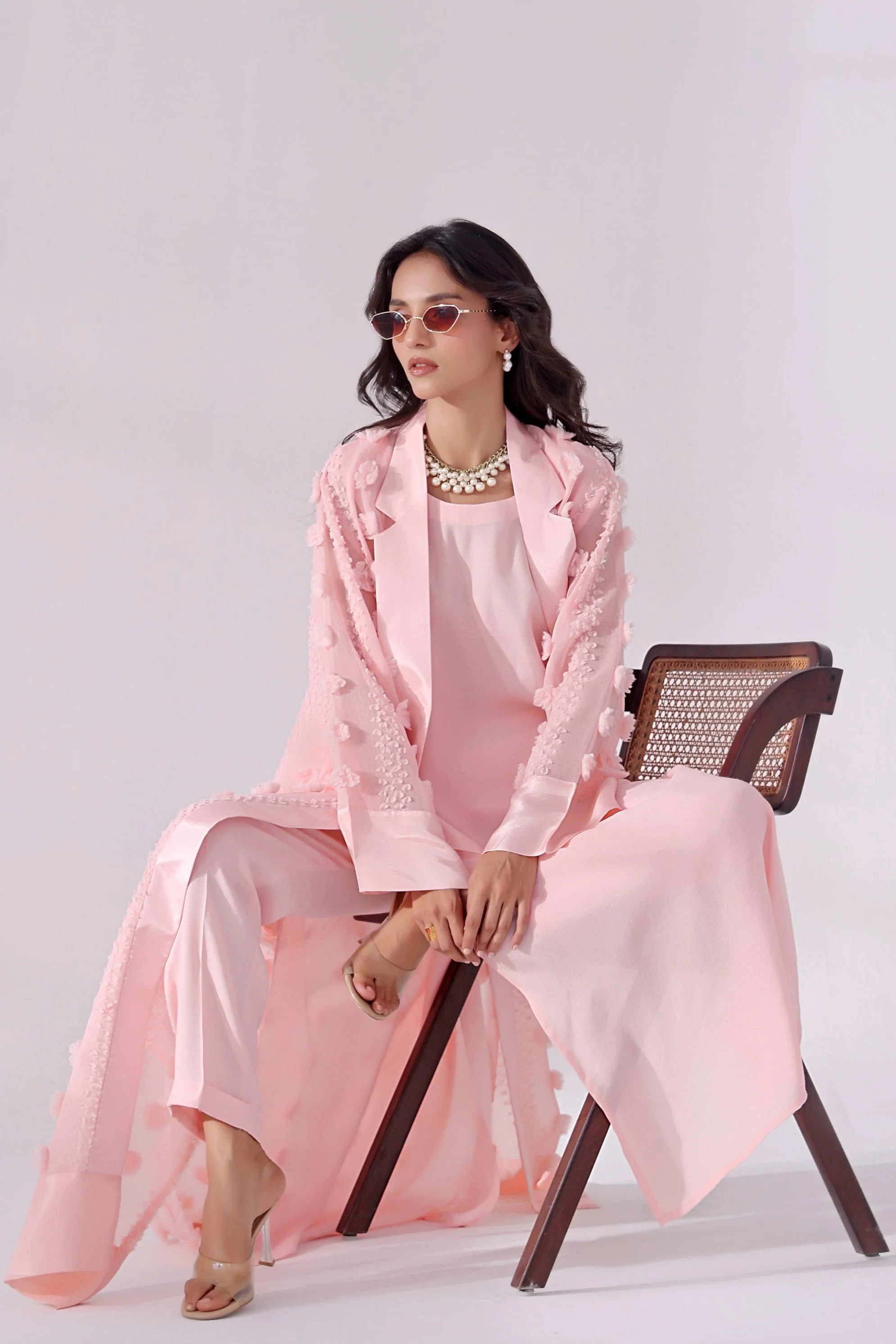 Ora Fashion Stitched 3 Piece Summer Suit-Ora Fashion Peaches - Image 8