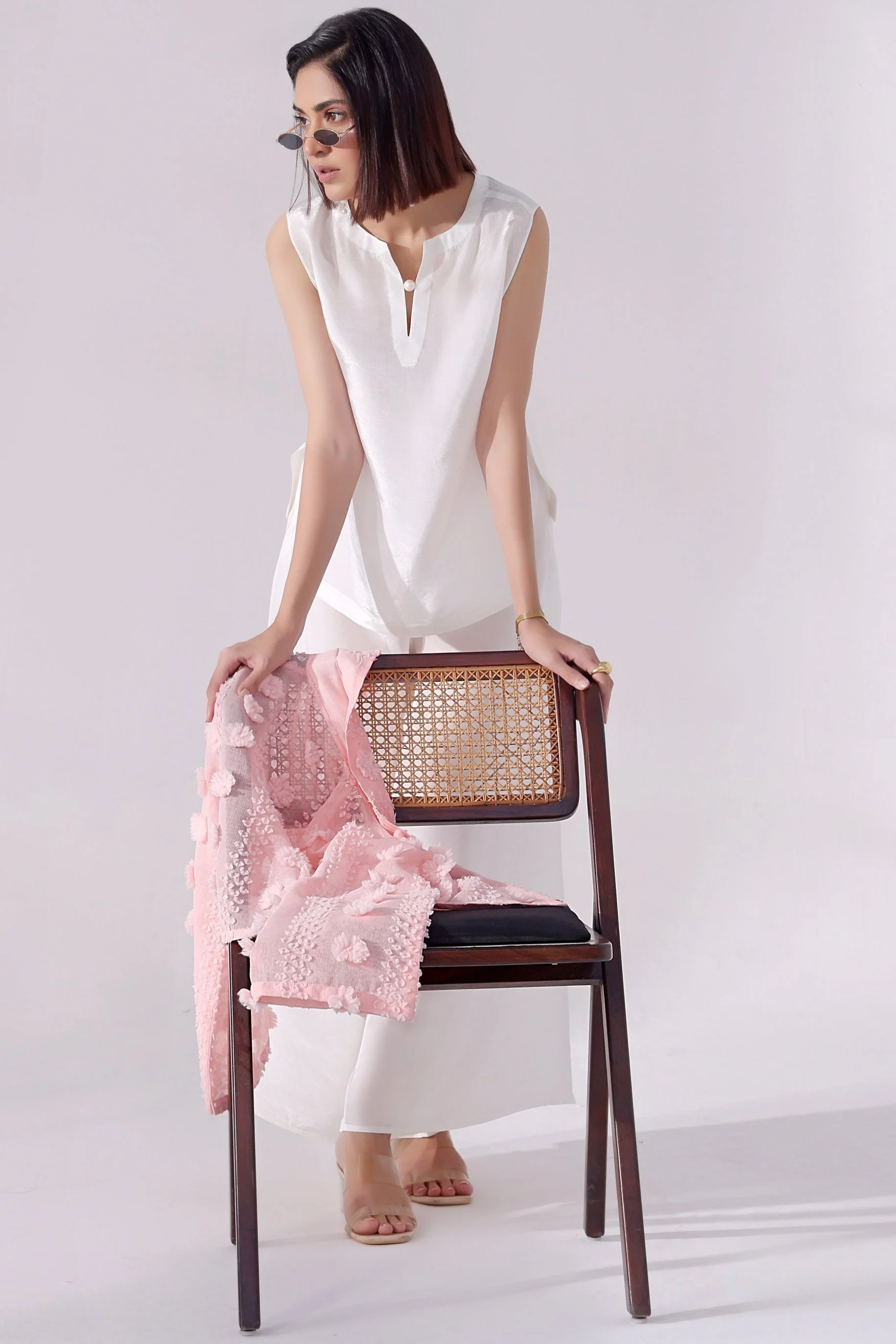 Ora Fashion Stitched 3 Piece Summer Suit-LiLy - Image 11