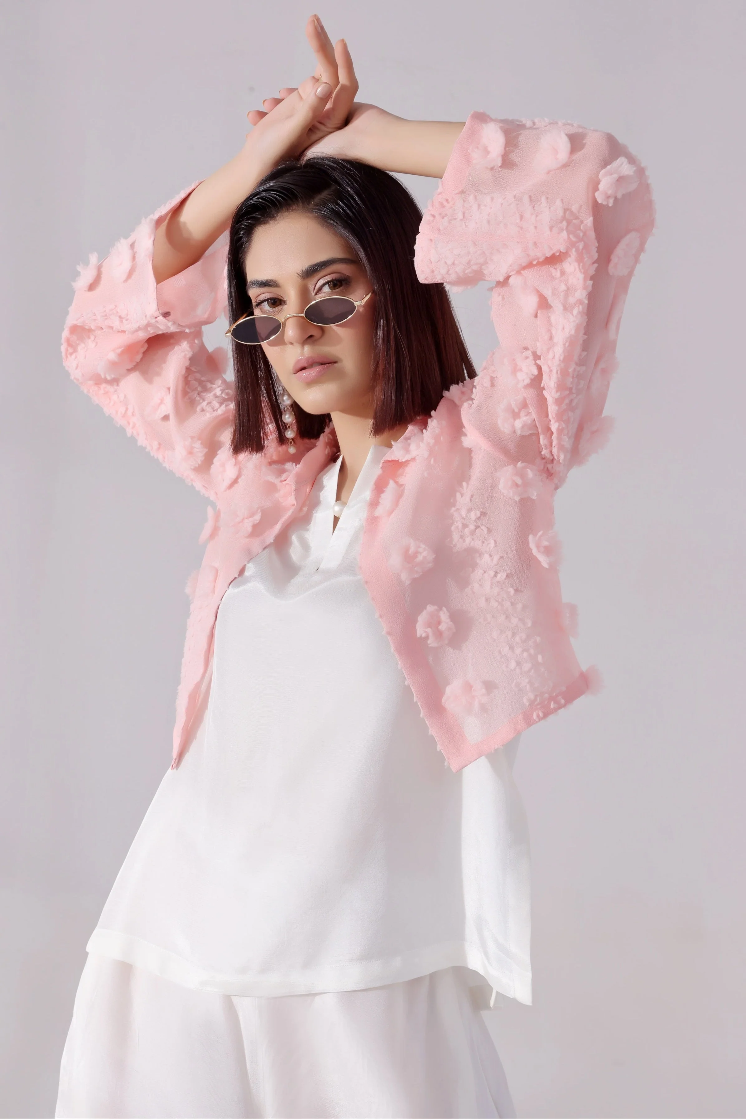 Ora Fashion Stitched 3 Piece Summer Suit-LiLy - Image 4