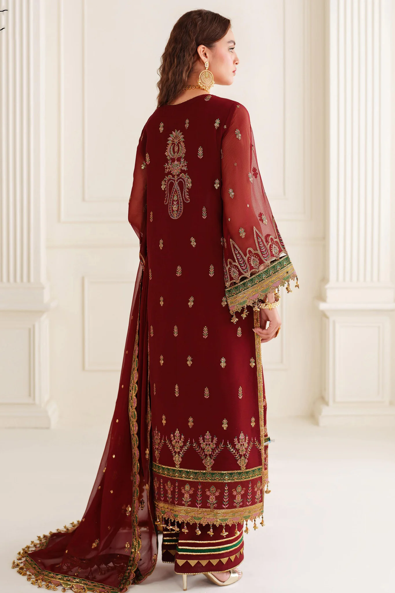 Dua By Alizeh Unstitched 3 Piece Luxury Formals Vol-03 Suit-AF-DUA-3023-Roop - Image 3