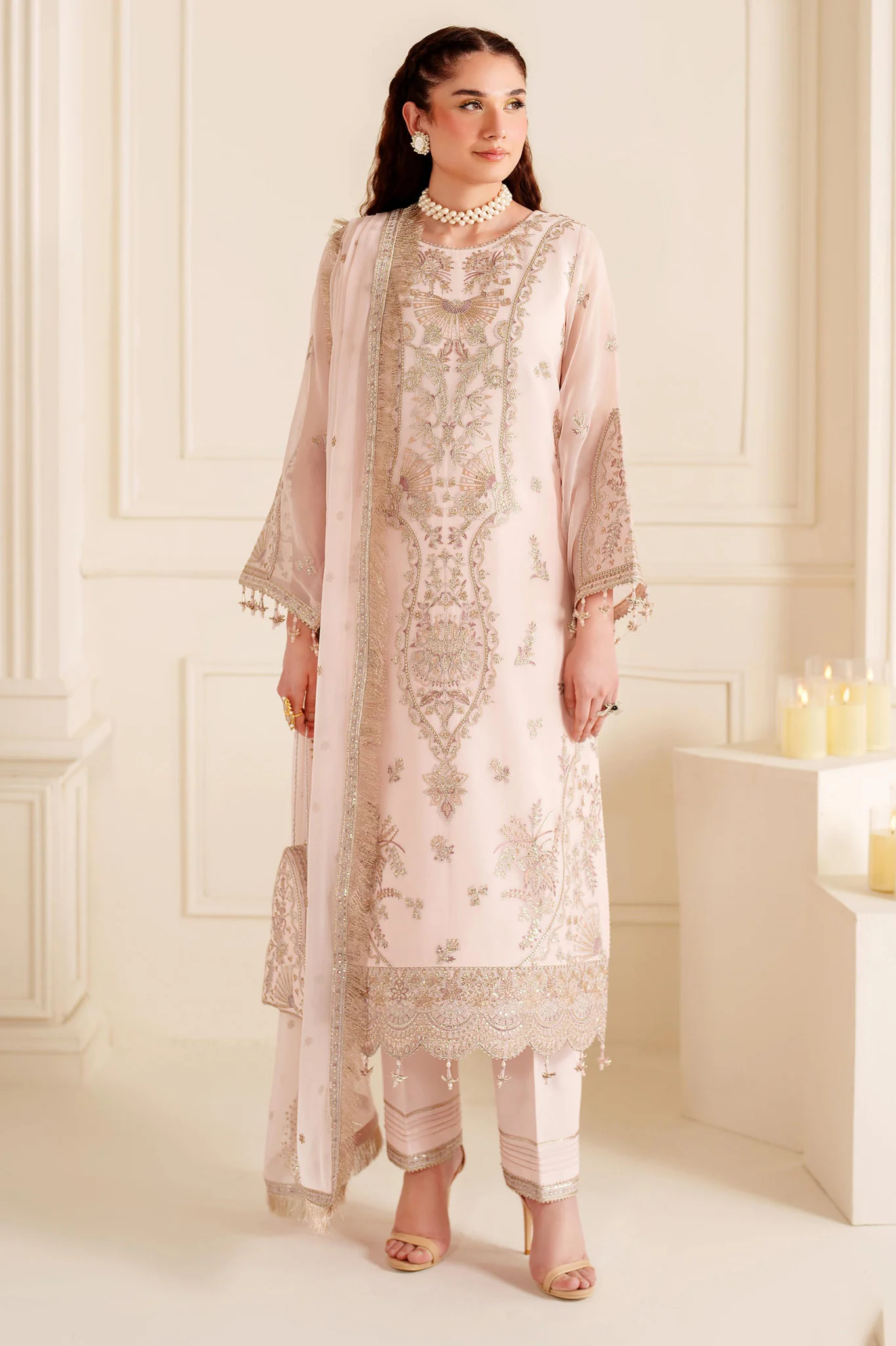 Dua By Alizeh Unstitched 3 Piece Luxury Formals Vol-03 Suit-AF-DUA-3026-Diya