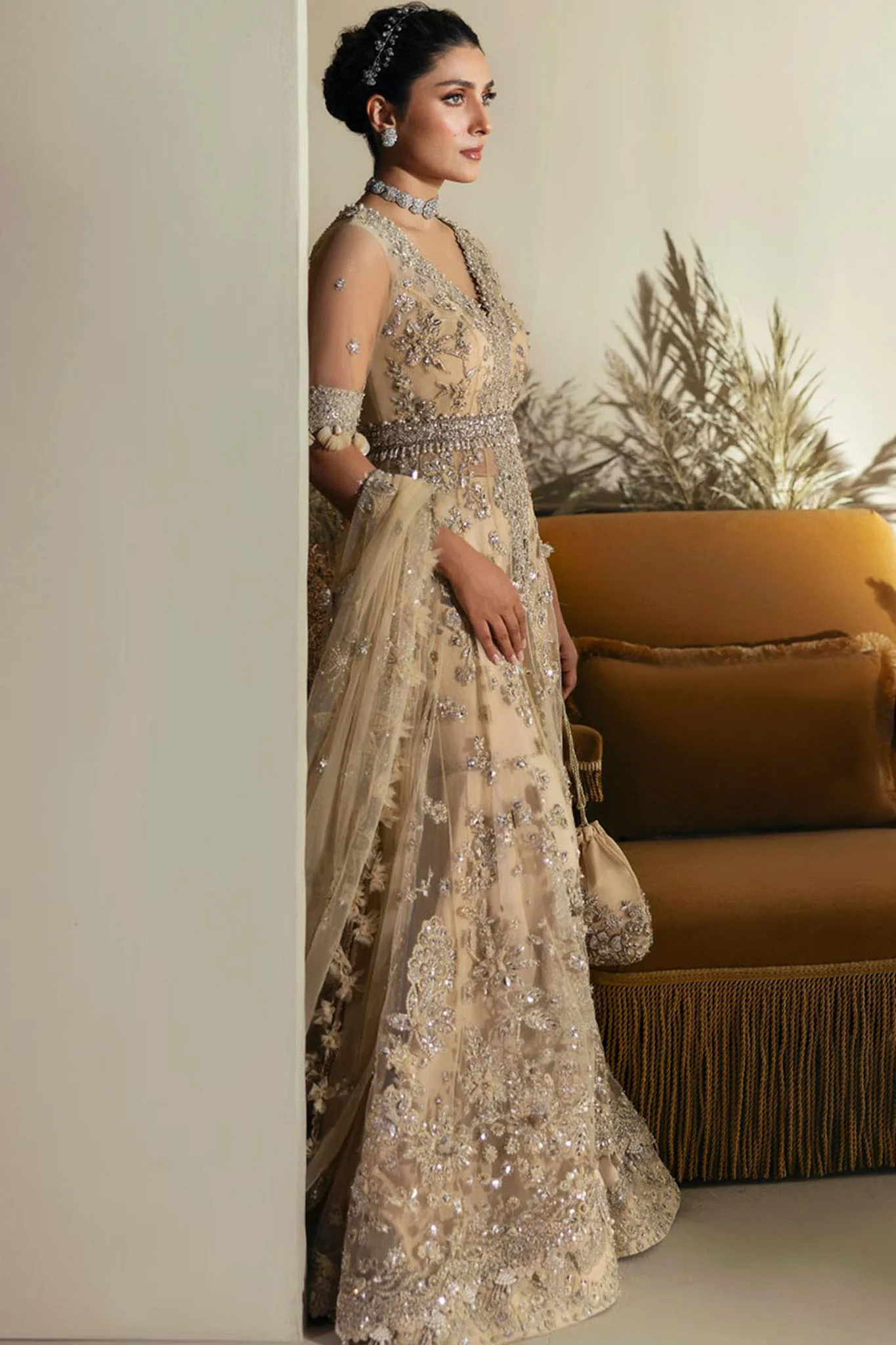 Elan Unstitched 3 Piece Wedding Festive Suit-EC24-08 - Image 3