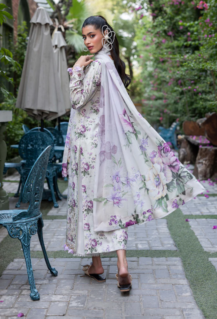 Eden Garden By Humdum Stitched 3 Piece Lawn Chapter 2 Suit-D-07 - Image 4