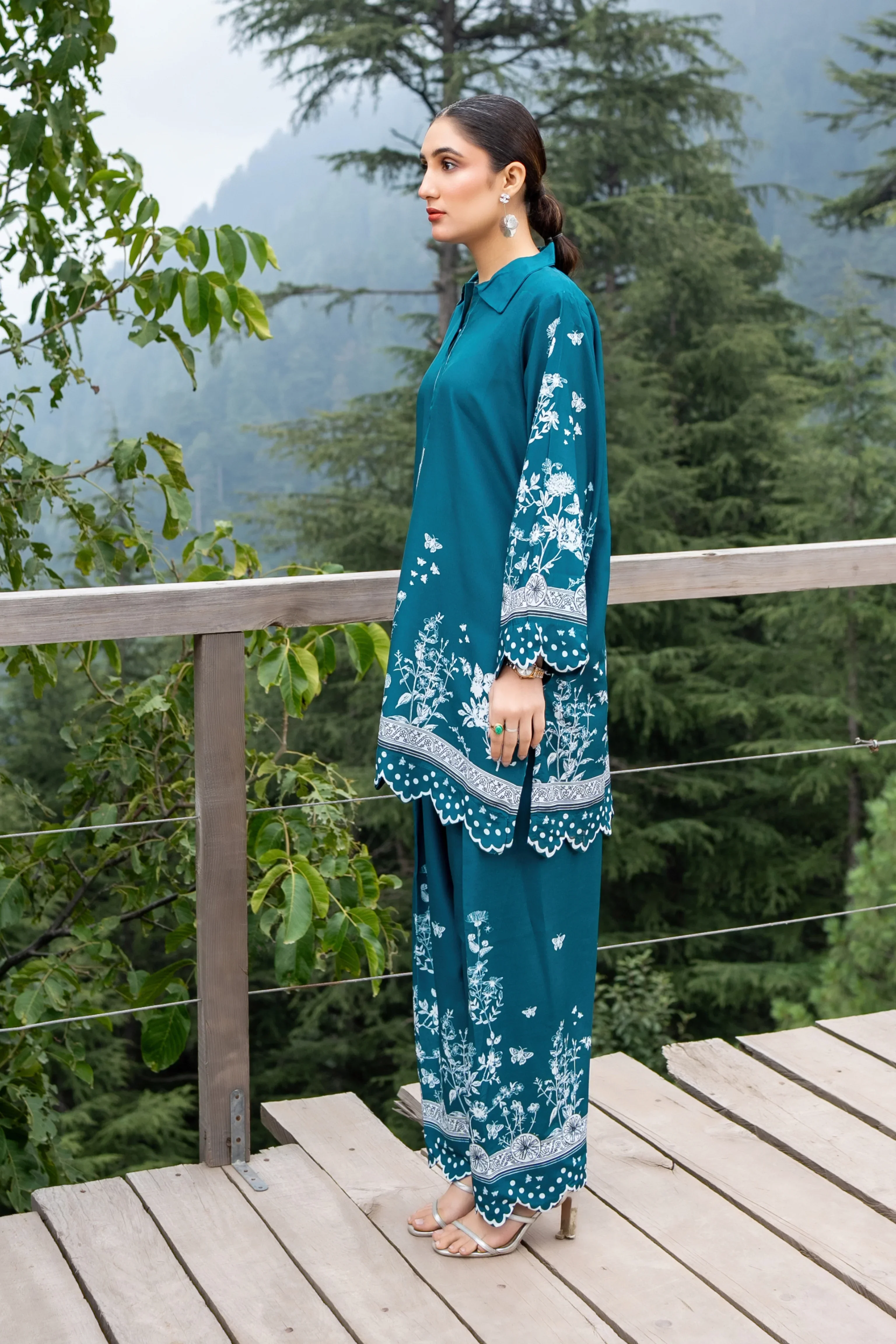 Dhaga Stitched Co Ords Summer Suit-Edith - Image 2