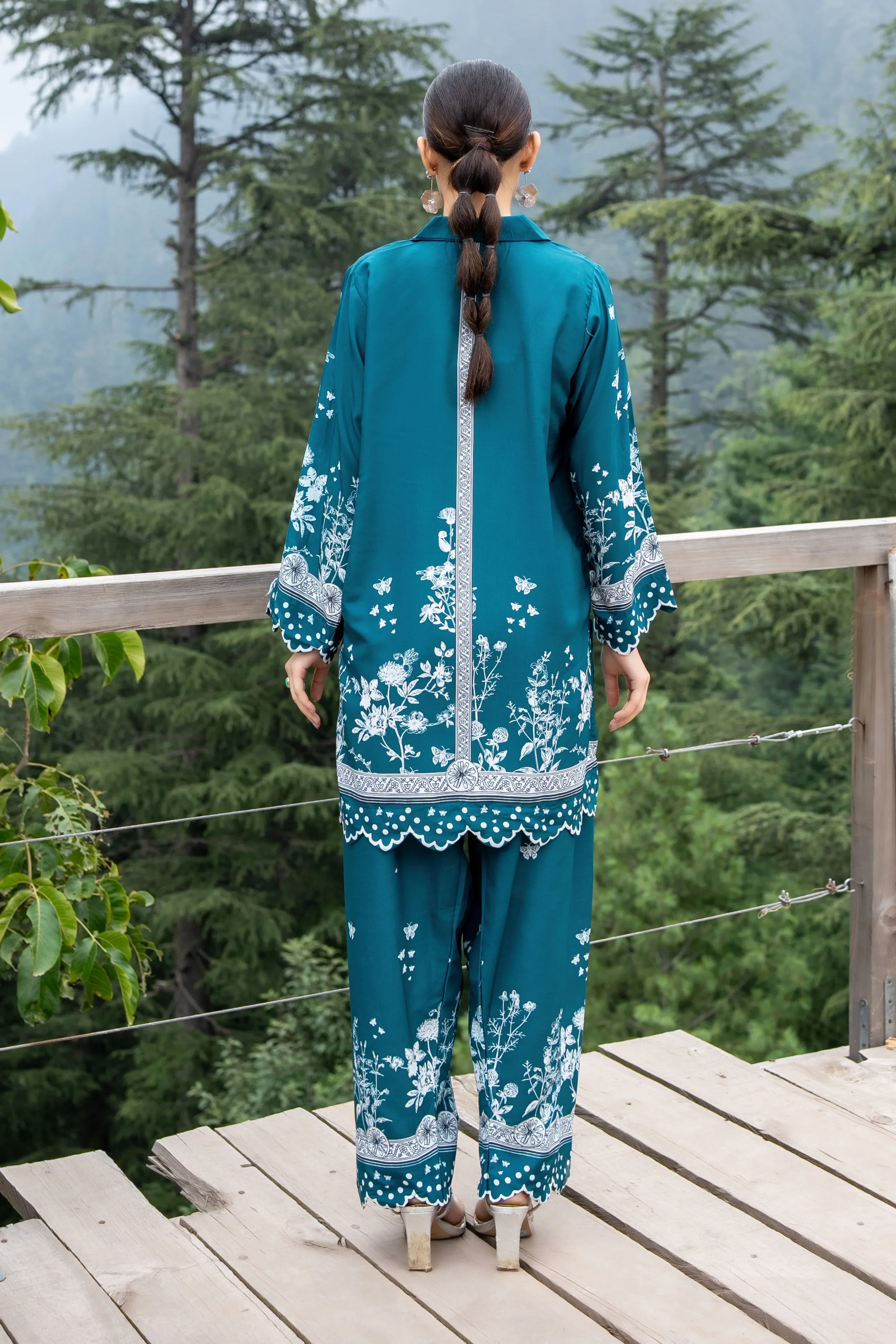 Dhaga Stitched Co Ords Summer Suit-Edith - Image 3