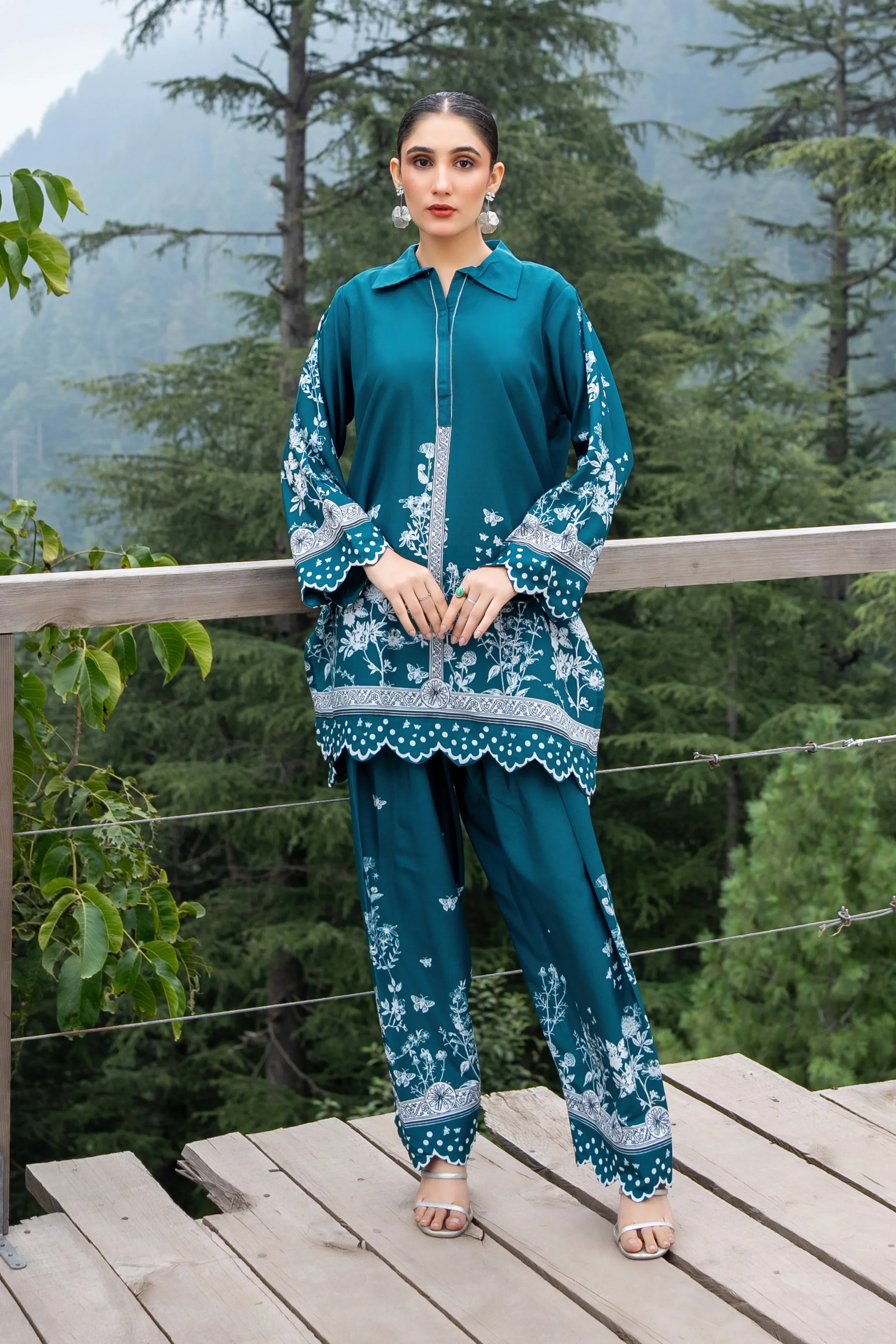 Dhaga Stitched Co Ords Summer Suit-Edith - Image 4