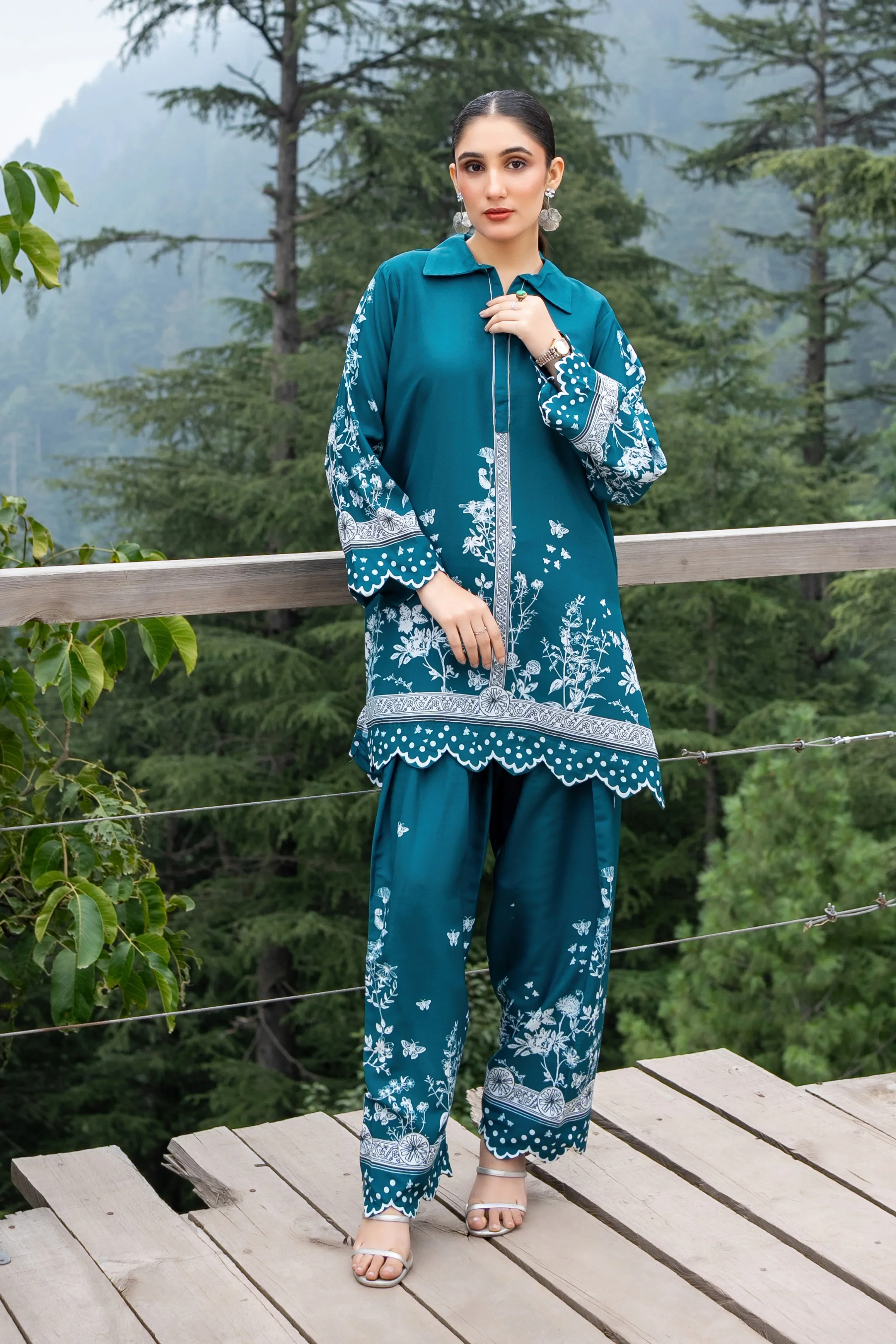 Dhaga Stitched Co Ords Summer Suit-Edith - Image 6