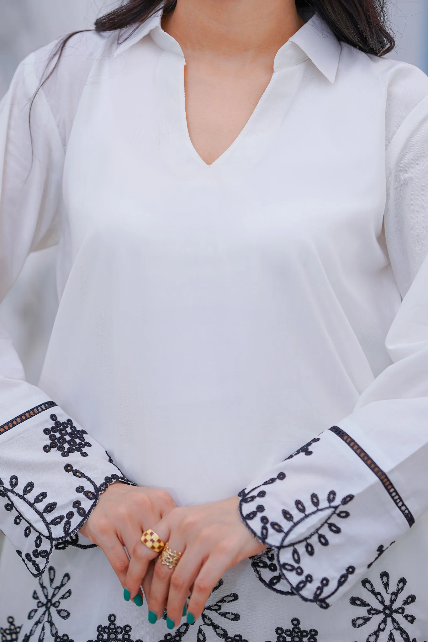 Daily Desire By Abeera Stitched 2 Piece Cotton Suit-Effortless Charm - Image 4