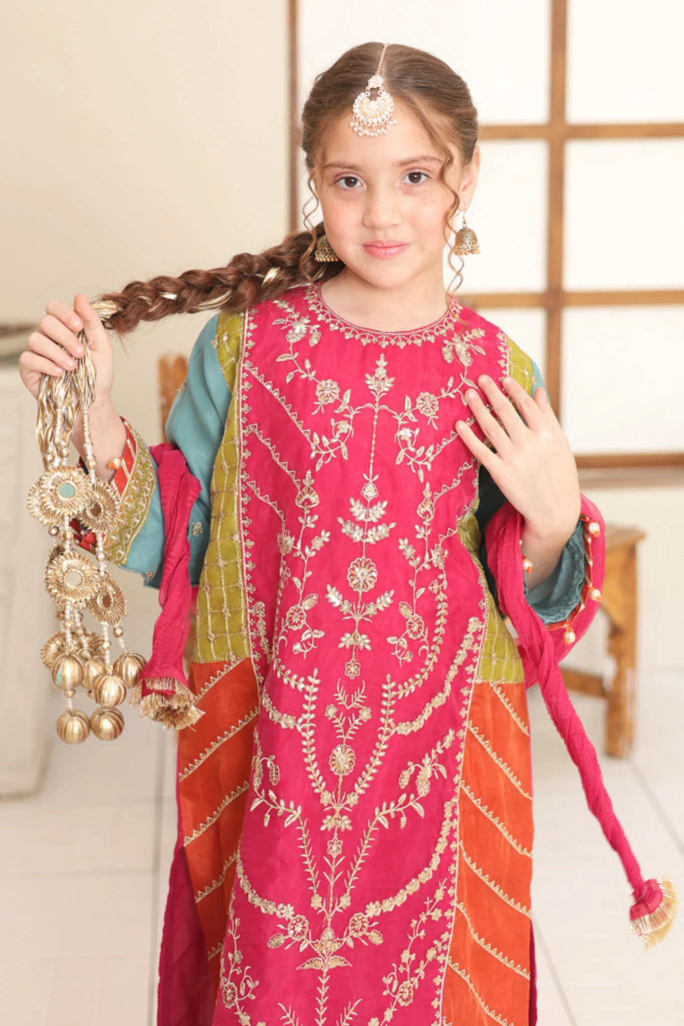 Eid Ki Khushiyan By Shanzey Stitched 3 Piece Kids Formals Suit-SHK-5904 - Image 2