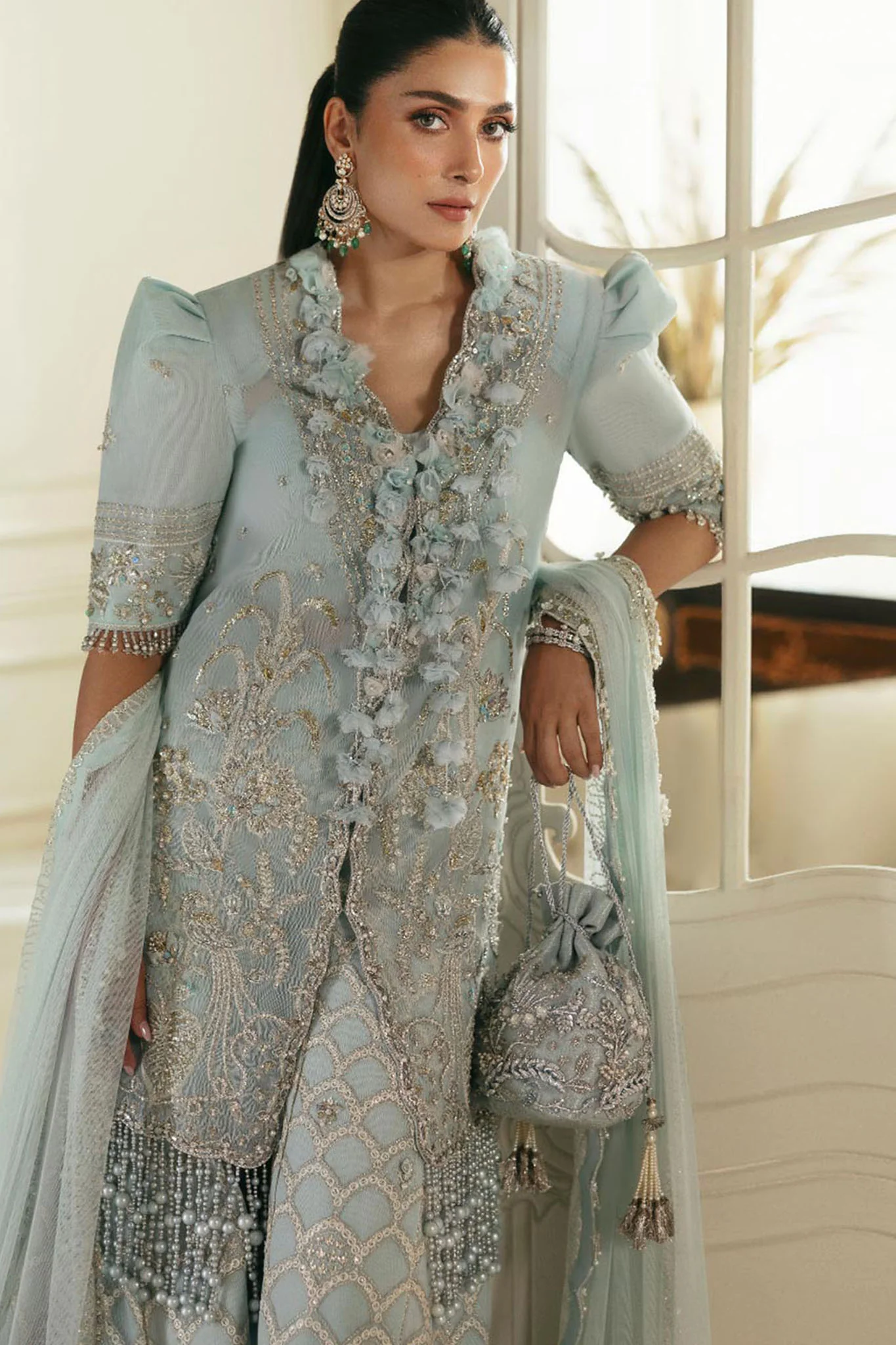 Elan Unstitched 3 Piece Wedding Festive Suit-EC24-01 - Image 3