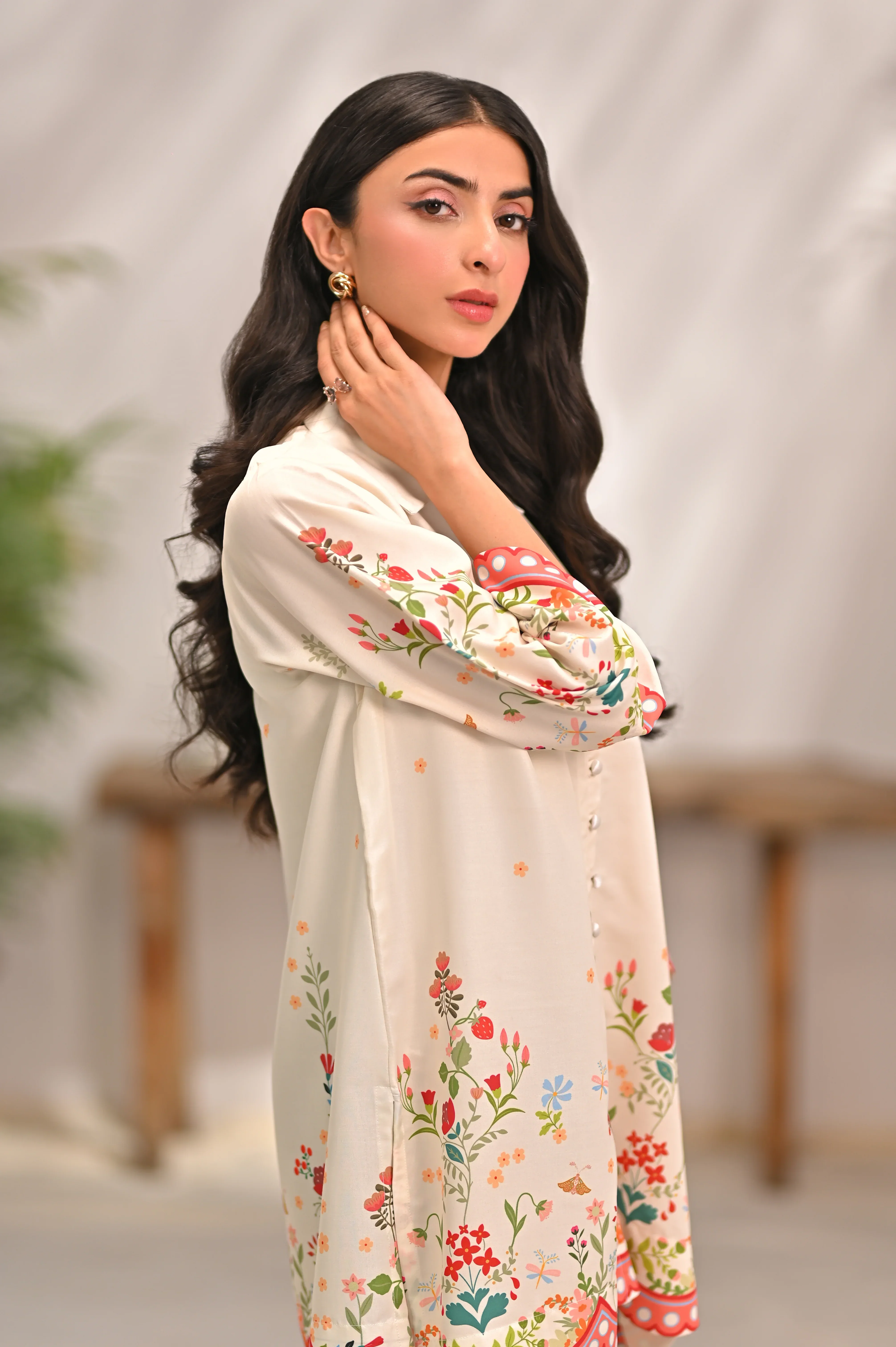 Dhaga Stitched 2 Piece Poly Cambric Suit-Elara - Image 4