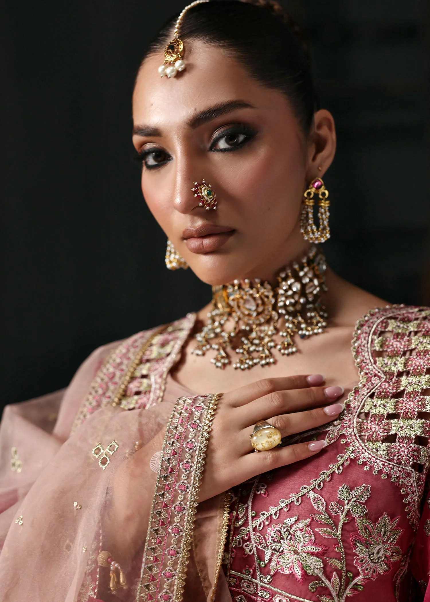 Tara By Sardinia Unstitched 3 Piece Wedding Collection-ELARA - Image 4