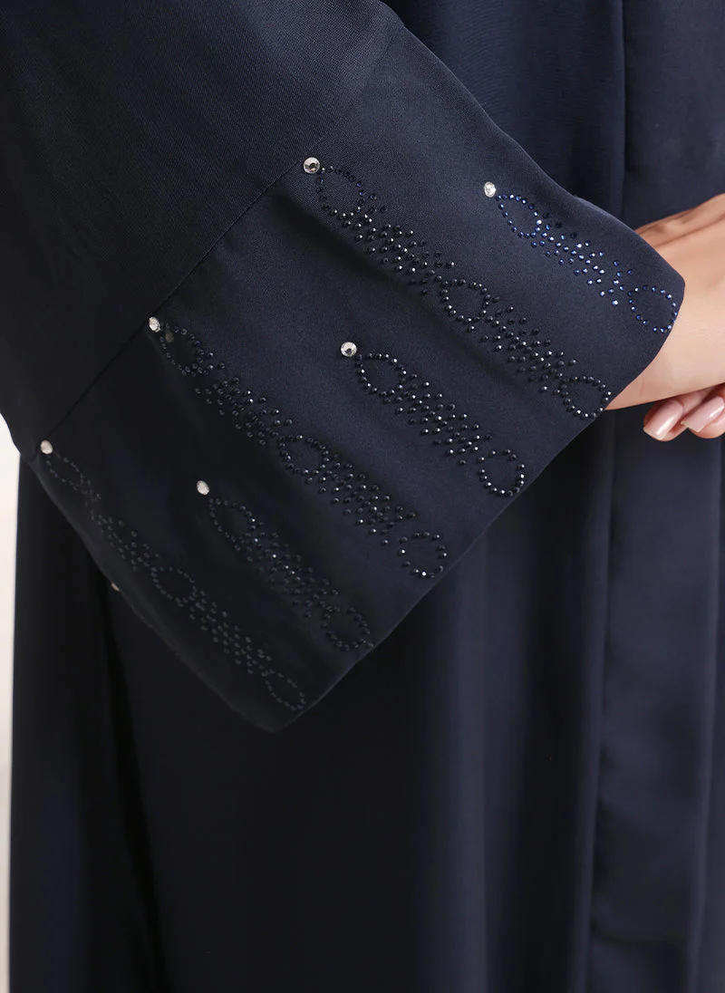 Hijab Ul Hareem Elegant Stone Work Abaya | 0116-C-1105 - Image 3