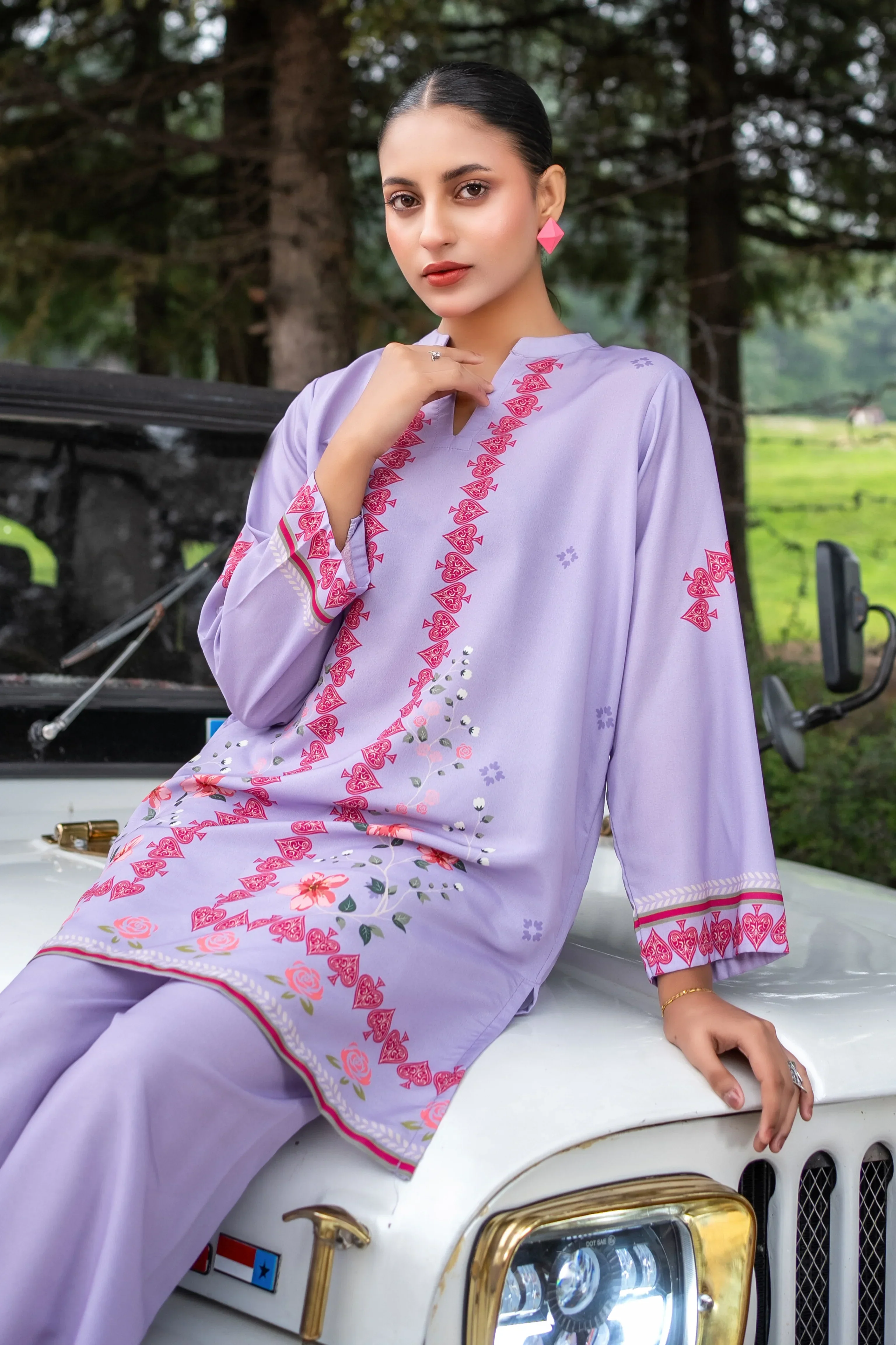Dhaga Stitched Co Ords Summer Suit-Elestren - Image 4