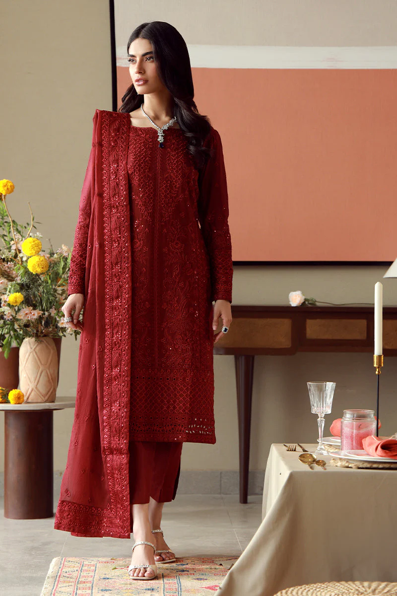 Gulaal Stitched 3 Piece Festive Lawn Suit-Ella