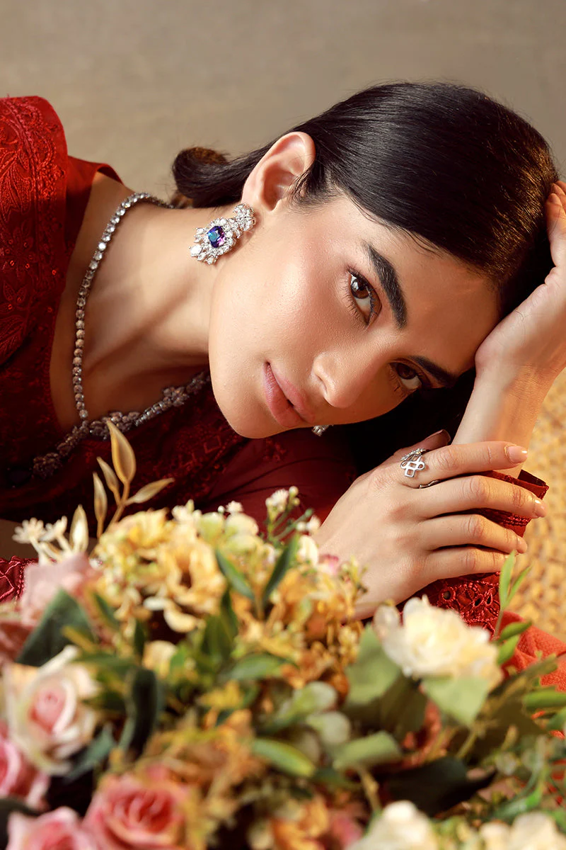 Gulaal Stitched 3 Piece Festive Lawn Suit-Ella - Image 2