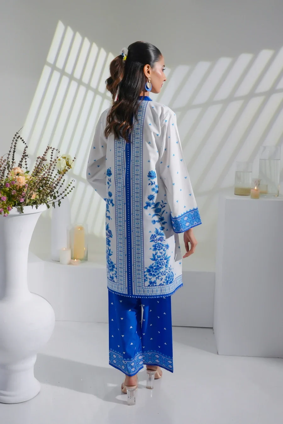 Dhaga Stitched 2 Piece Crepe Suit-Eloise - Image 4