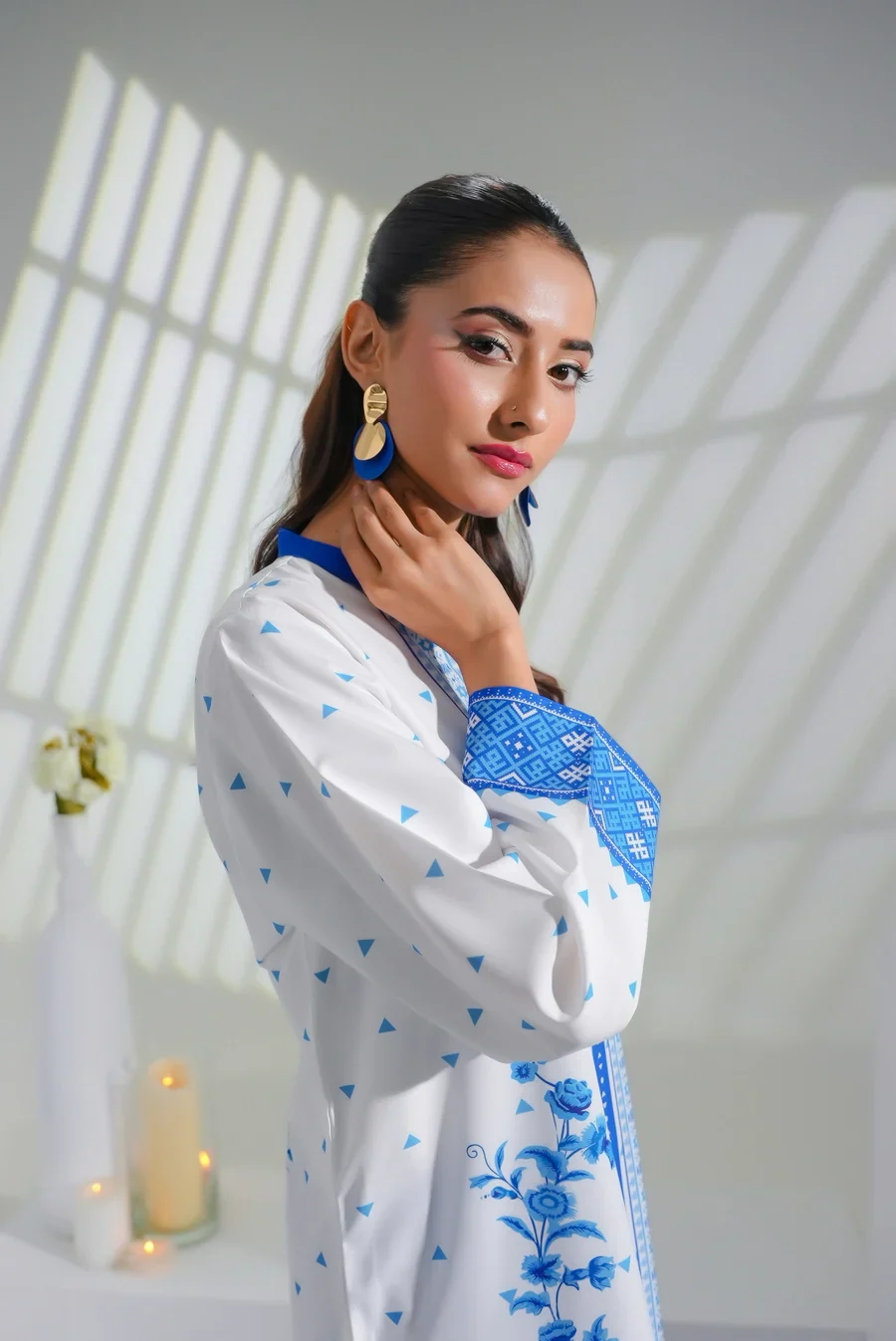 Dhaga Stitched 2 Piece Crepe Suit-Eloise - Image 6