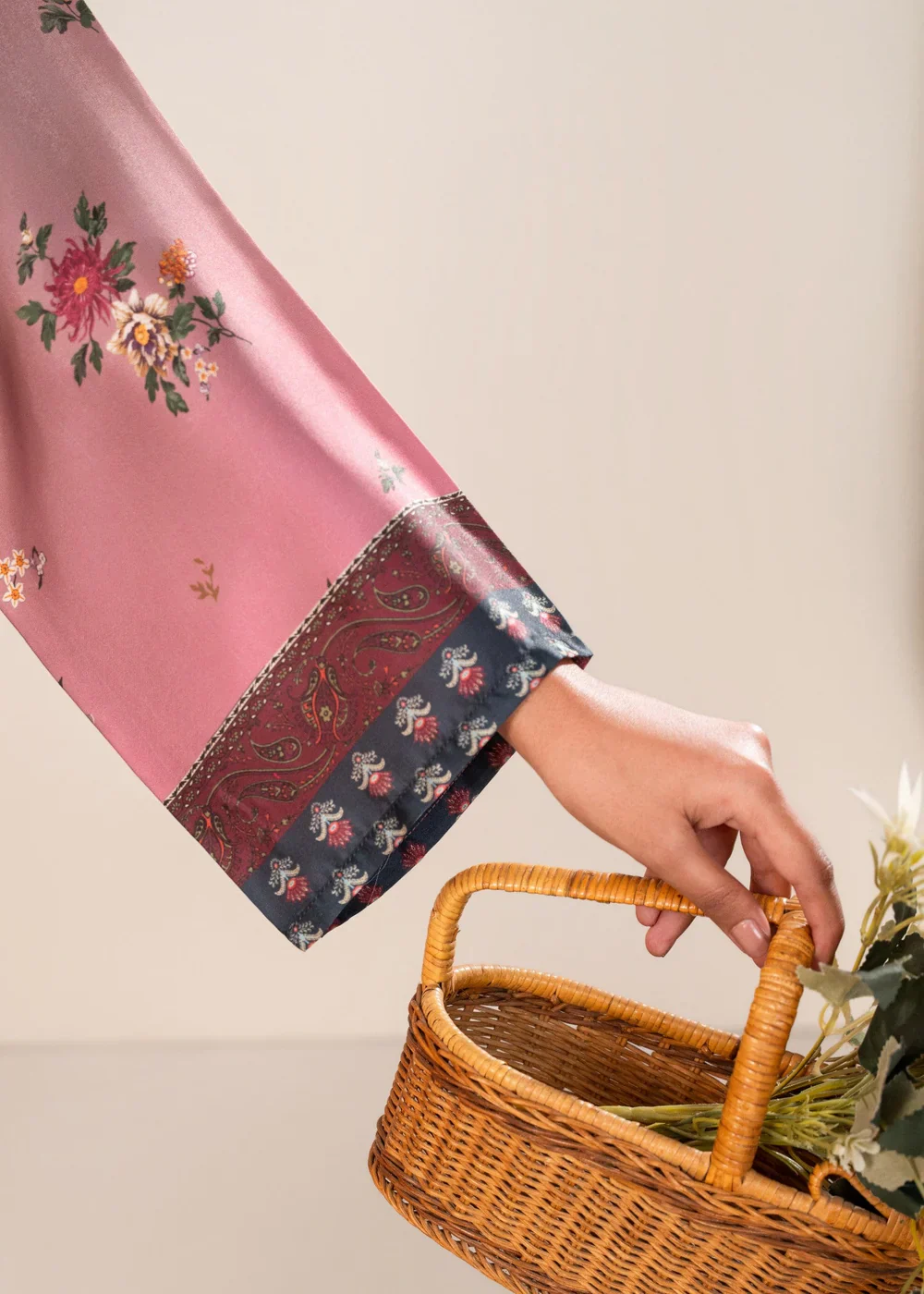 Midway Arts Stitched Co Ords Set Suit-Eloura Pink Mosaic Shamoze 2Pc Suit | Vibrant Printed Co-ord Se - Image 2