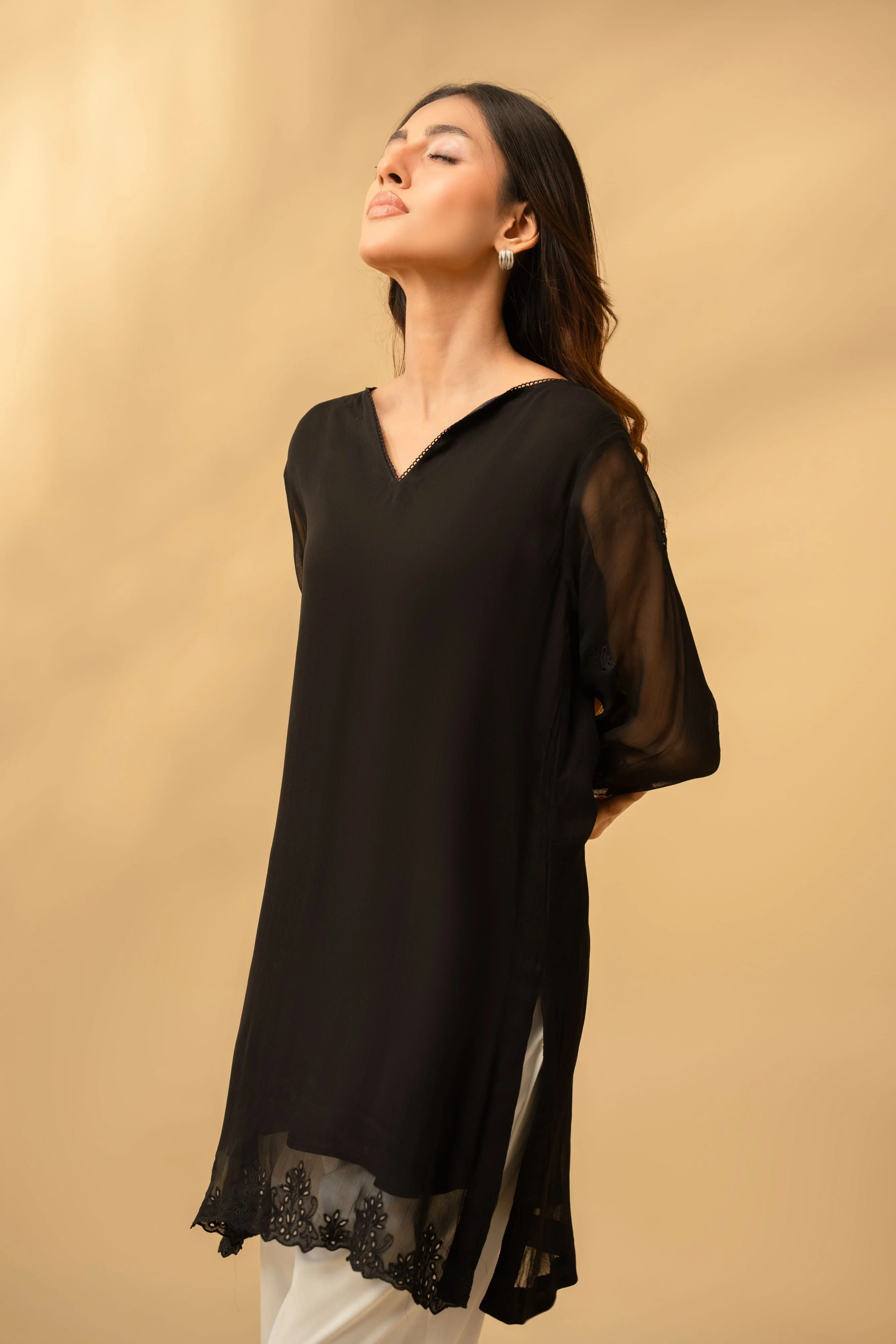 Elysia By Zouj Stitched Summer Suit-Allure - Image 7
